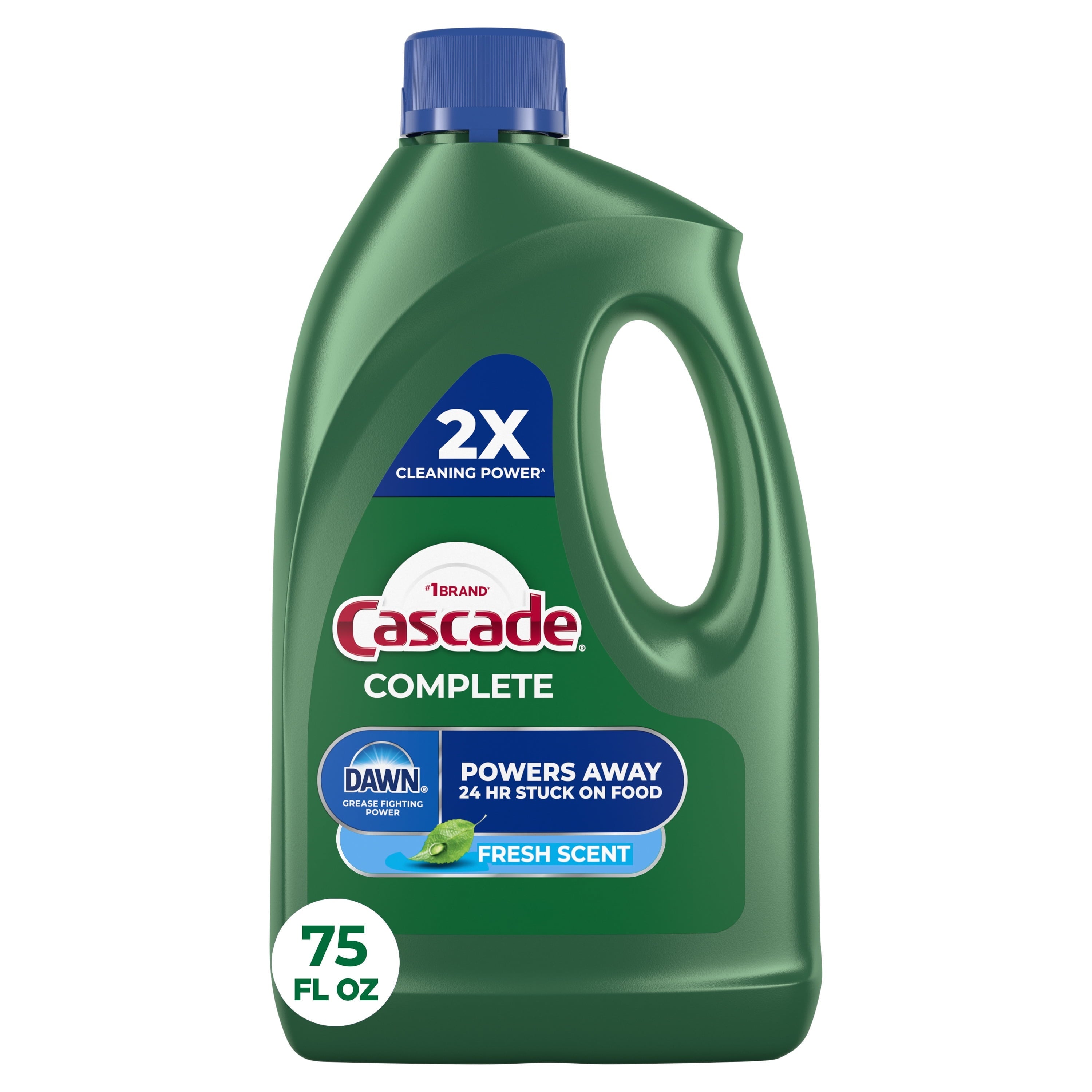 Complete Dishwasher Detergent Liquid Gel, Dish Detergent, Dish Soap, Fresh, 75oz