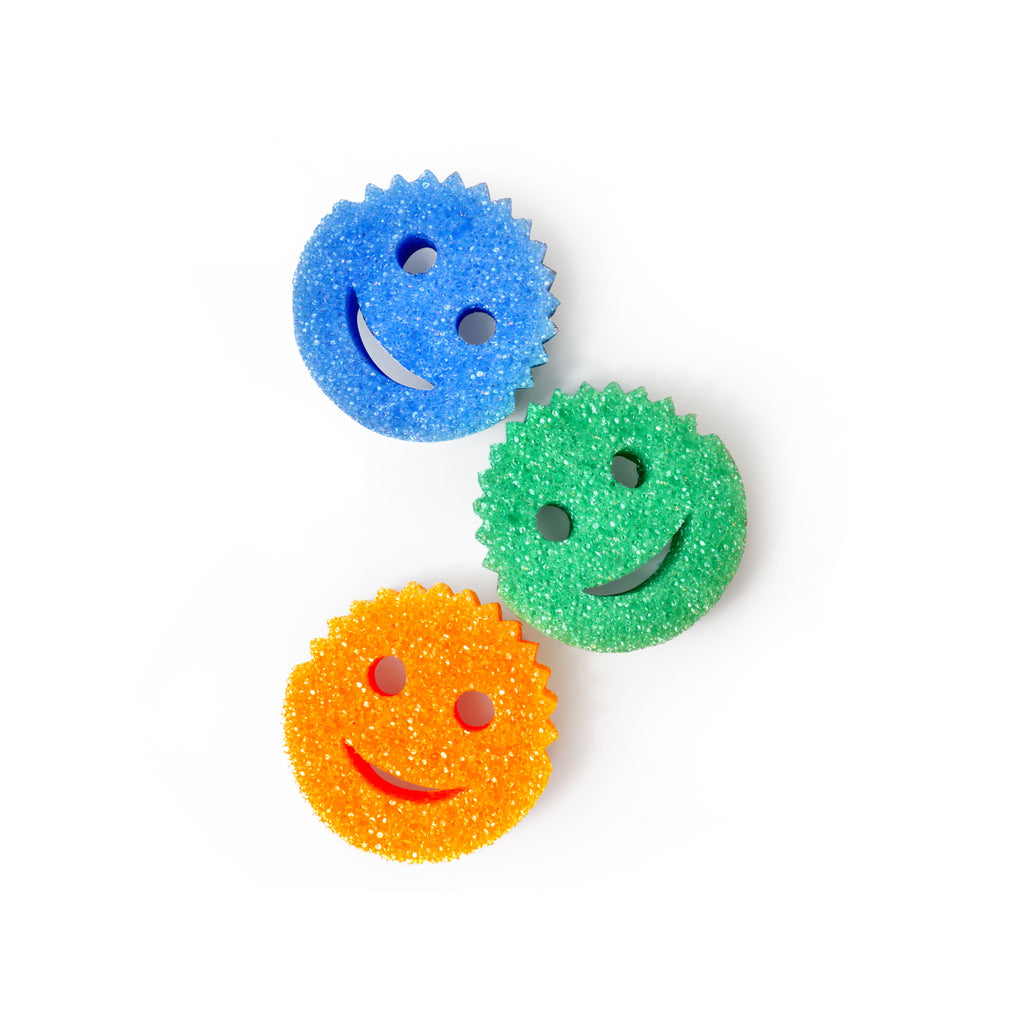Colors Non-Scratch Cleaning Sponges, 3 Count
