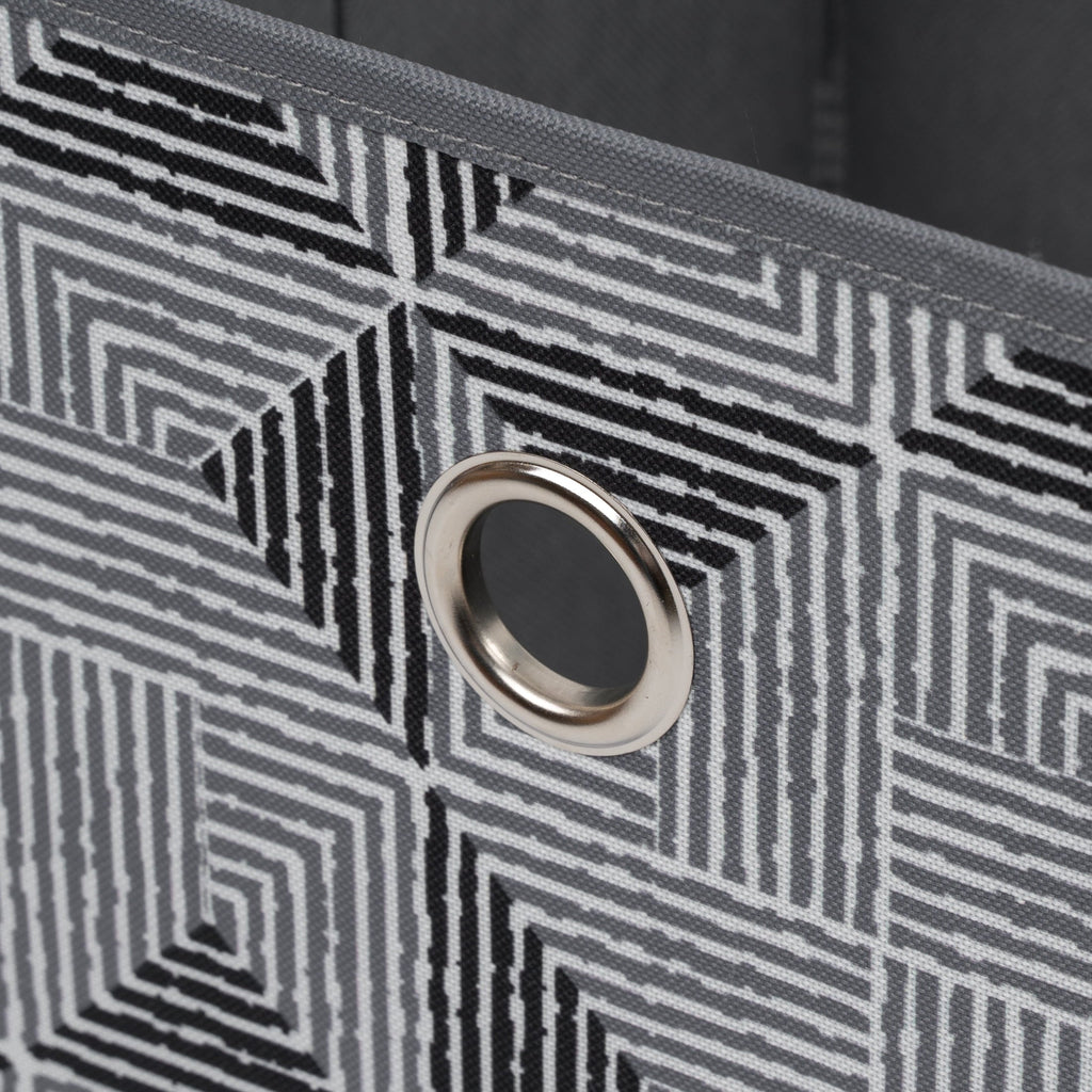 Collapsible Fabric Cube Storage Bin, Rich Black