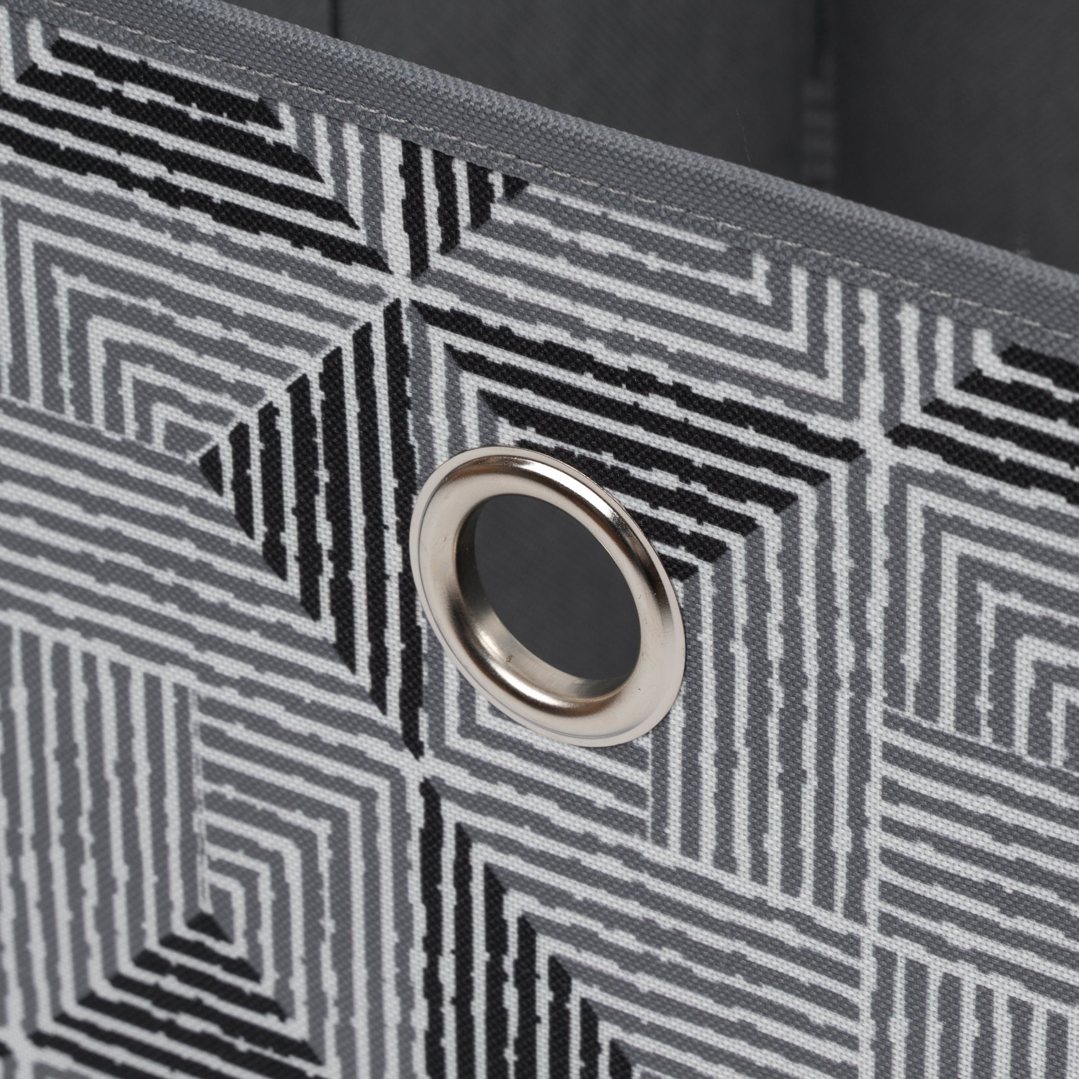 Collapsible Fabric Cube Storage Bin, Rich Black