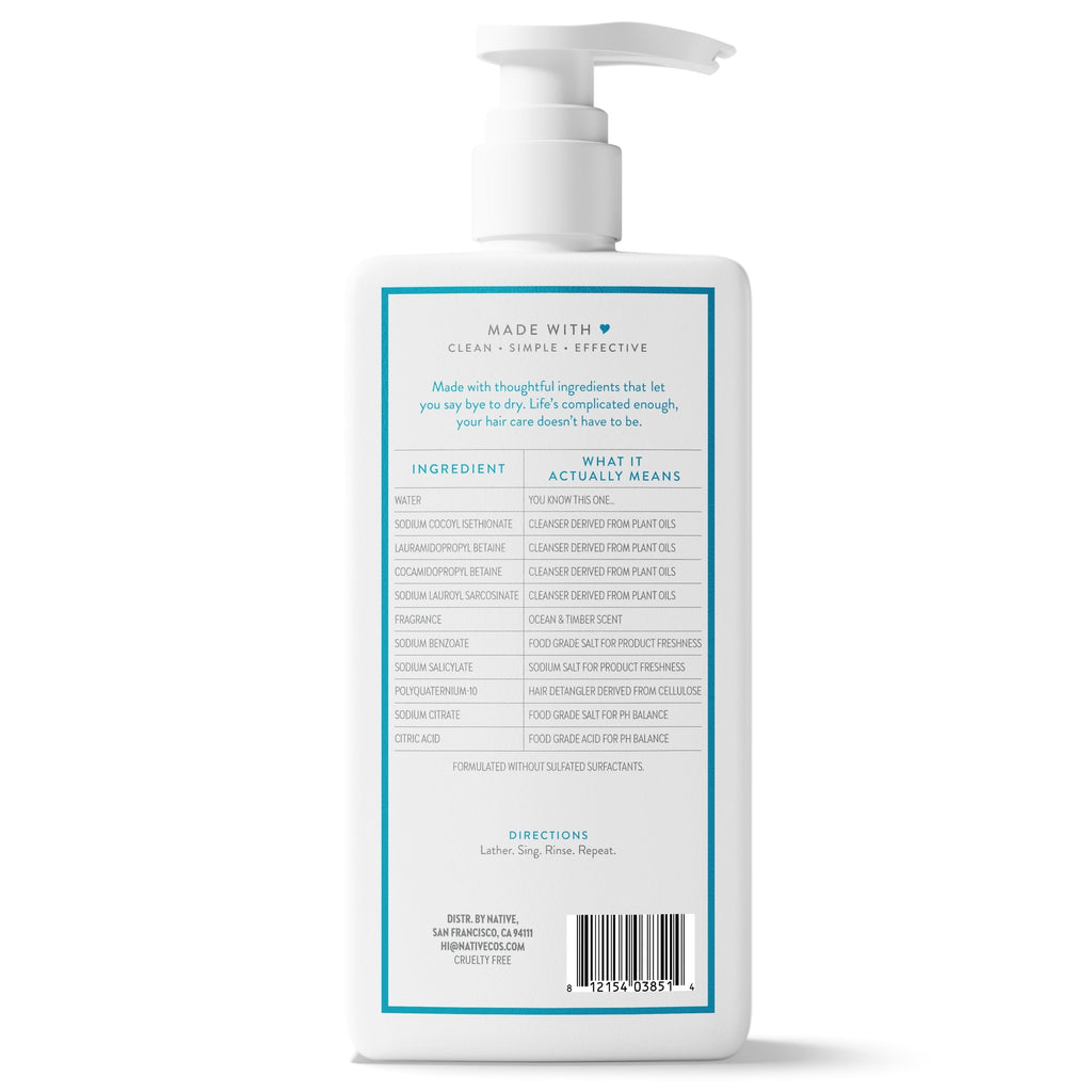 Moisturizing Shampoo Ocean and Timber 16.5 fl oz