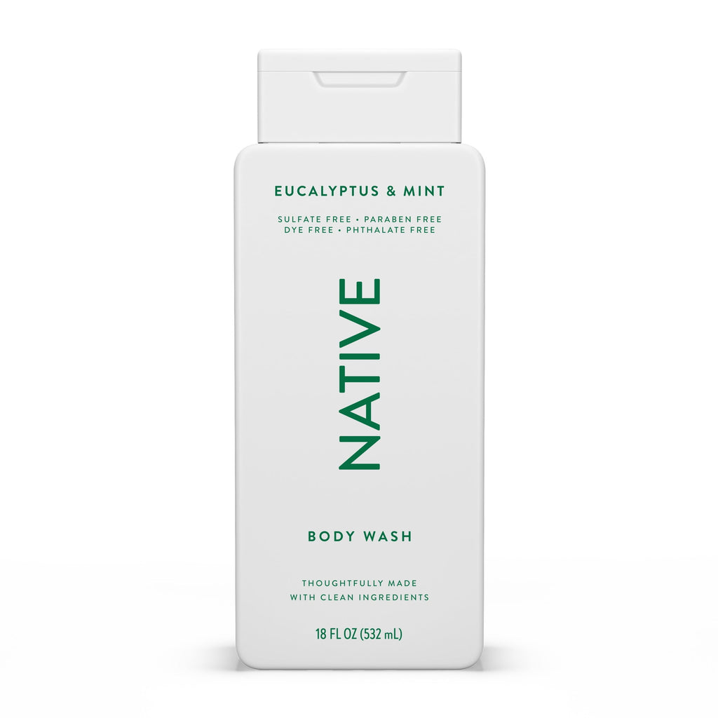 Body Wash, Eucalypts & Mint, Sulfate Free, Naturally Derived Ingredients, 24hr Freshness, for Women & Men, 18fl oz