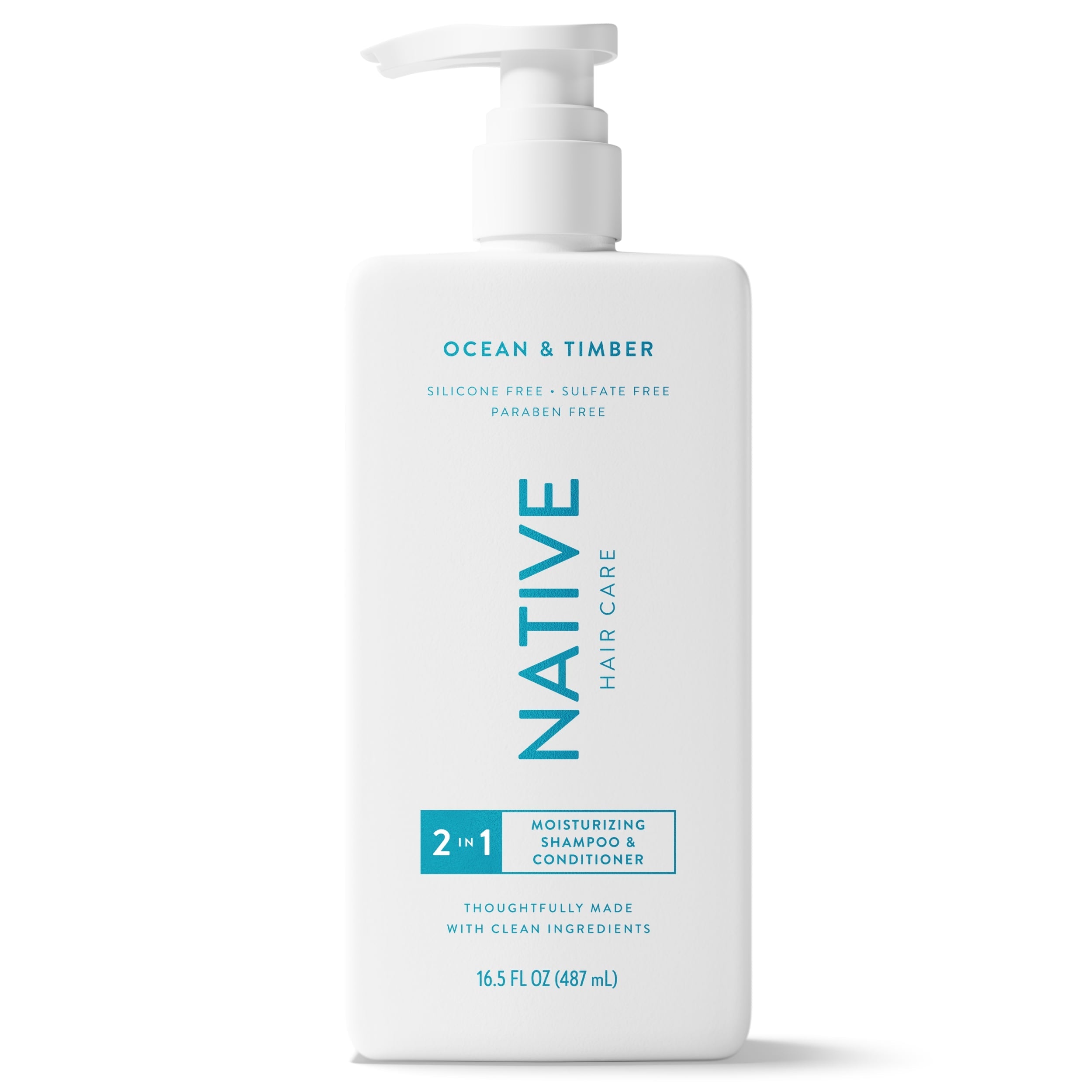 Moisturizing 2-in-1 Mens Shampoo and Conditioner Ocean and Timber 16.5 fl oz