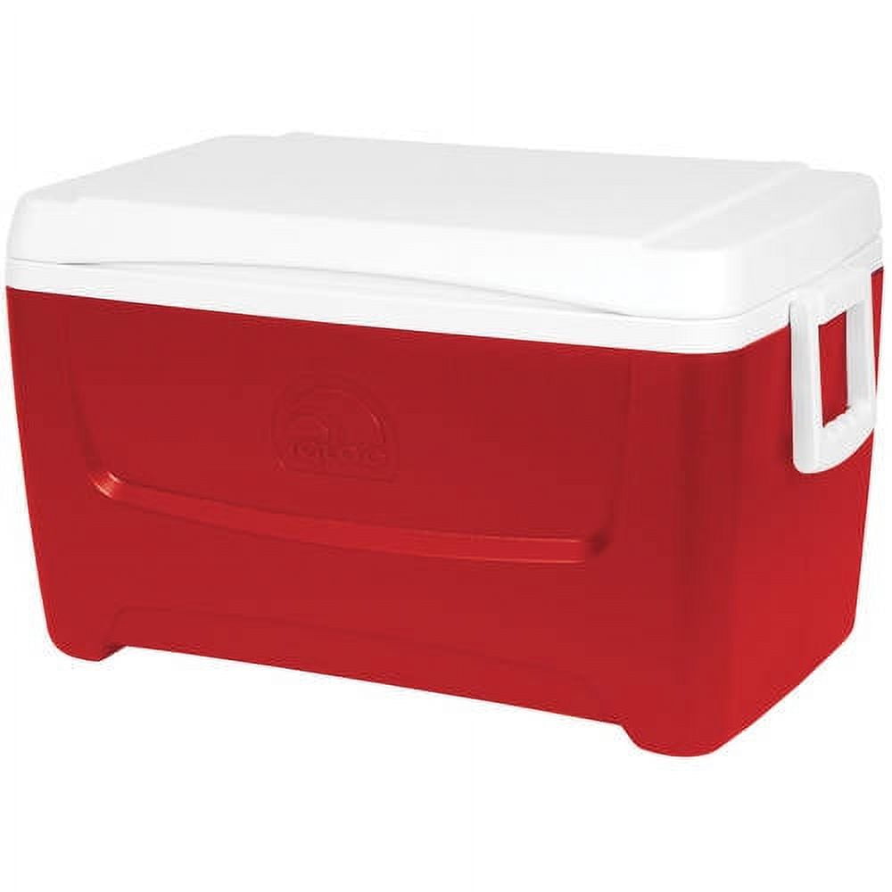 48-Quart Island Breeze Ice Chest Cooler - Red