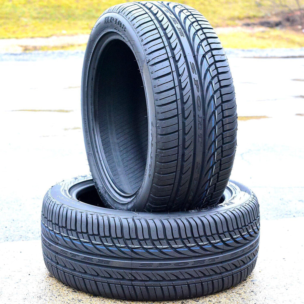 Set of 4 (FOUR) Fullway HP108 All-Season Passenger Car High Performance Radial Tires-205/50R17 205/50ZR17 205/50/17 205/50-17 93W Load Range XL 4-Ply BSW Black Side Wall UTQG 380AA