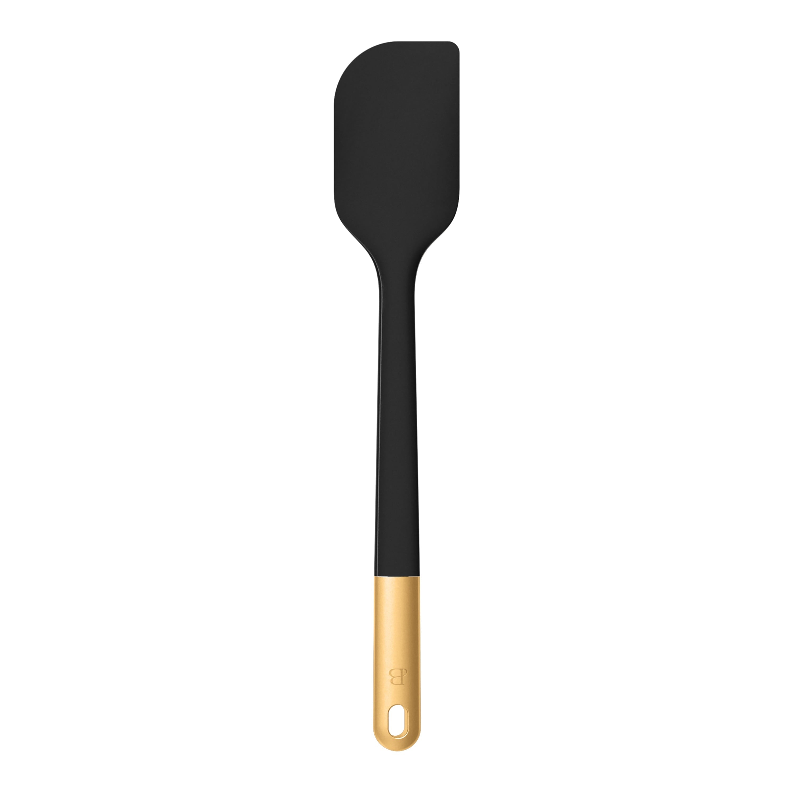 6-Piece Silicone Kitchen Utensil Tool Set with Rotating Rack by Drew Barrymore, Porcini Taupe