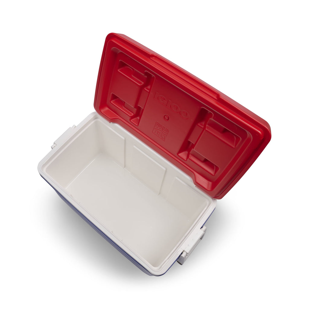 48 QT Laguna Hard Sided Ice Chest Cooler, Red