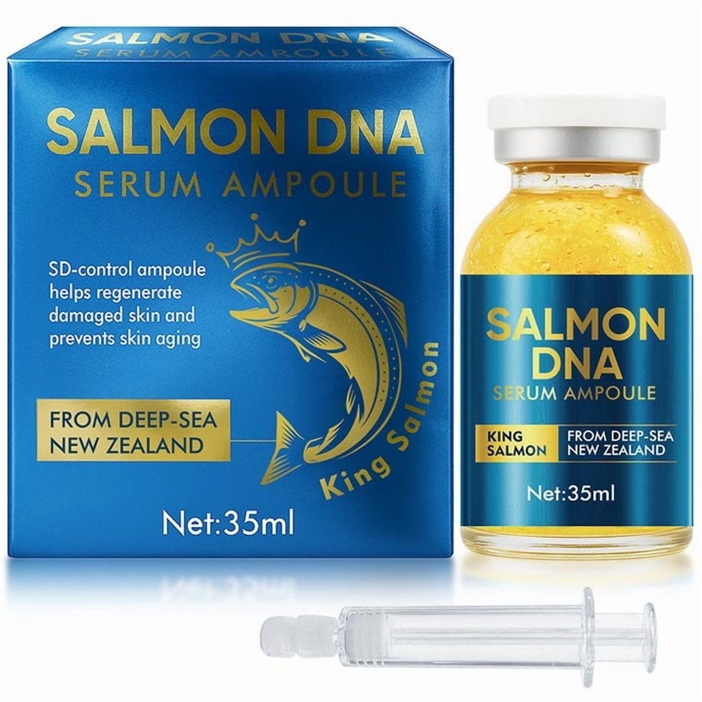 anti-aging essence ampoule bottle -35ml, repair skin, glow, mild and non irritating, support day and night use