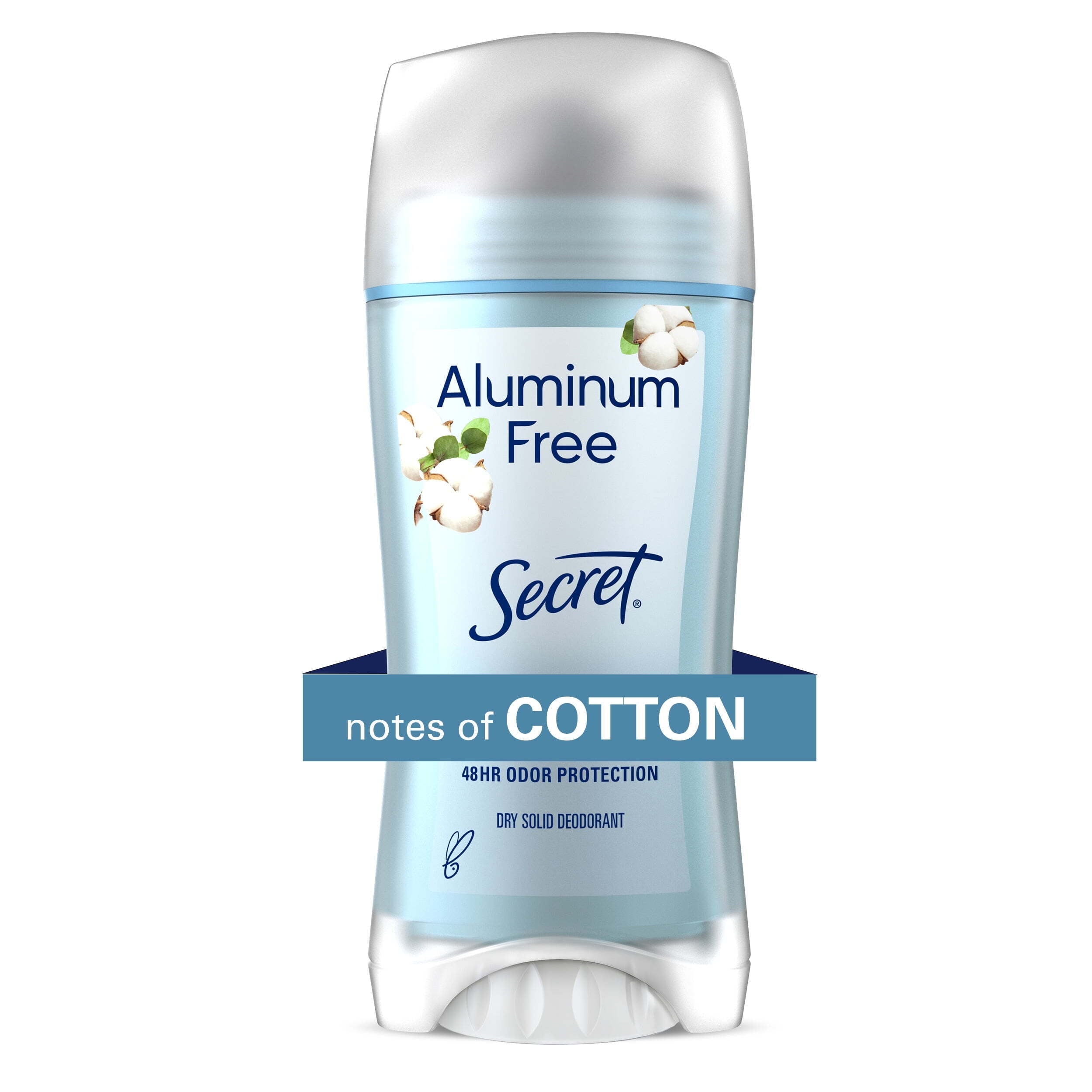 Aluminum Free Women's Deodorant Solid, Cotton, 2.4 oz