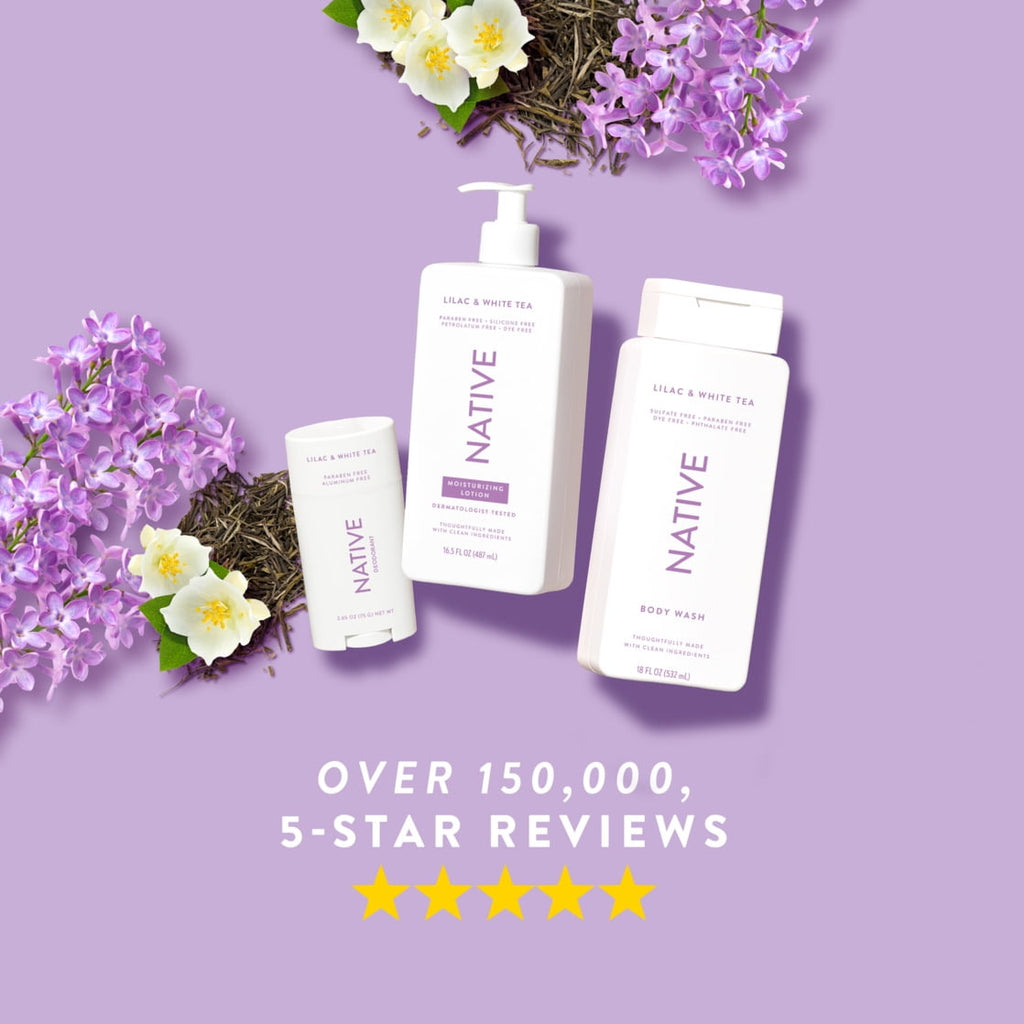 Body Wash, Lilac & White Tea, Sulfate Free, Naturally Derived Ingredients, 24hr Freshness, for Women & Men, 18 fl oz