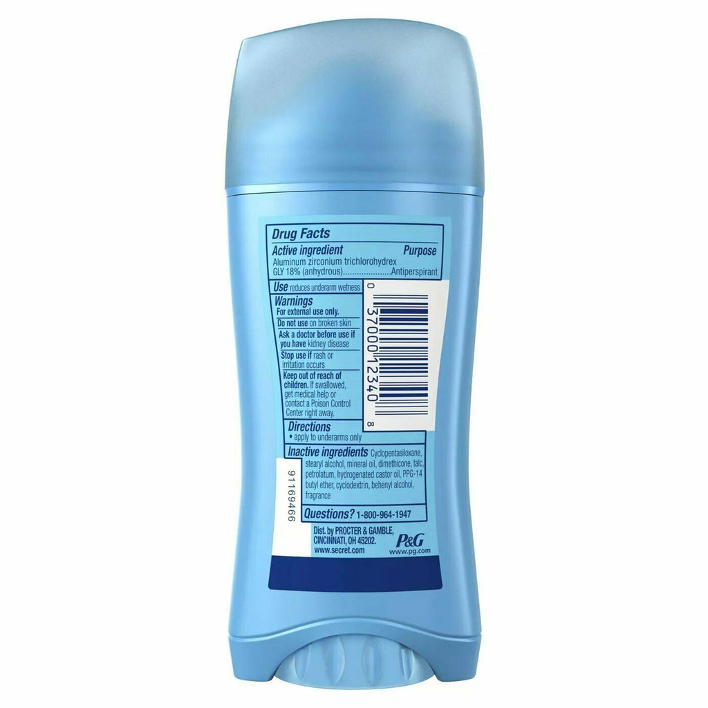 Invisible Solid Antiperspirant Deodorant Unscented 2.6 oz, Pack of 6