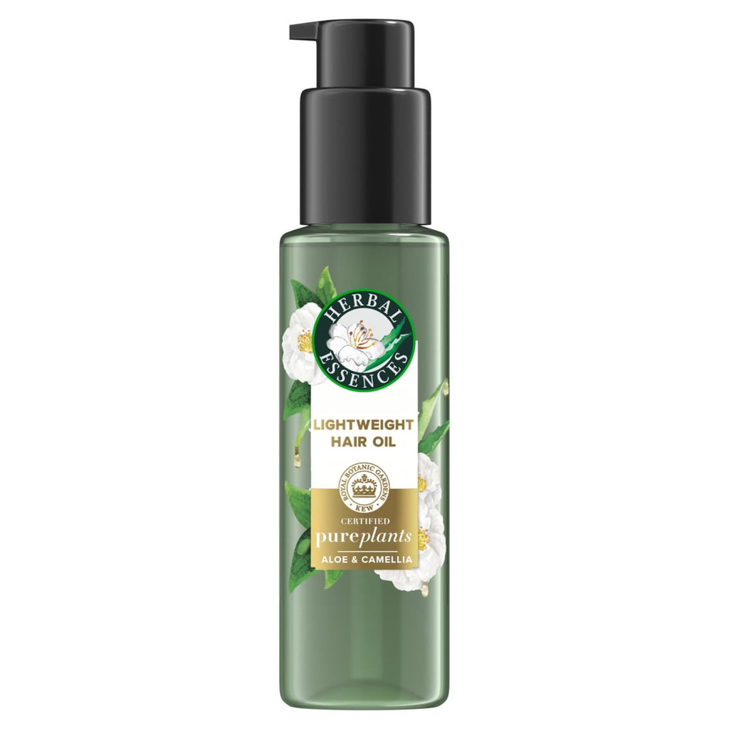 Lightweight Hair Oil, Certified Pure Plants, with Aloe and Camellia Flower Oil, 3.2 fl oz