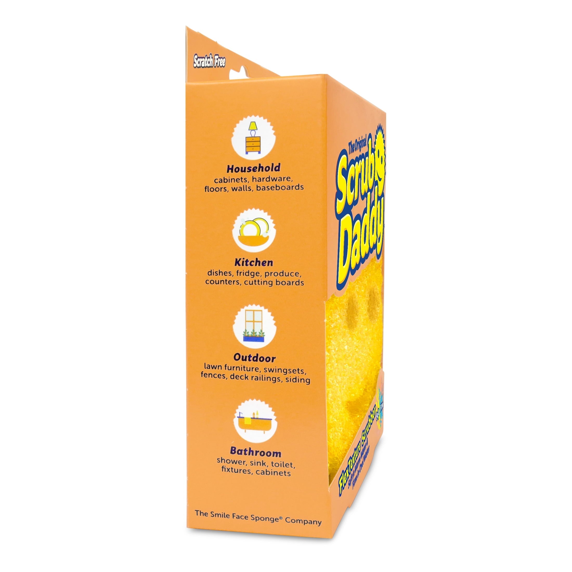 (3 pack) Scrub Daddy Original Sponge Scratch-Free Dish Scrubber, Kitchen & Bath Cleaning Supplies. Scrubbies & Esponjas De Fregar Platos