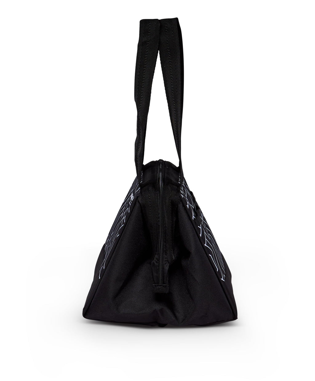 Leftover Polyester Lunch Tote Cooler, 9 Can Capacity, Black and White, Well Suited to Hot or Cold Meals Away from Home