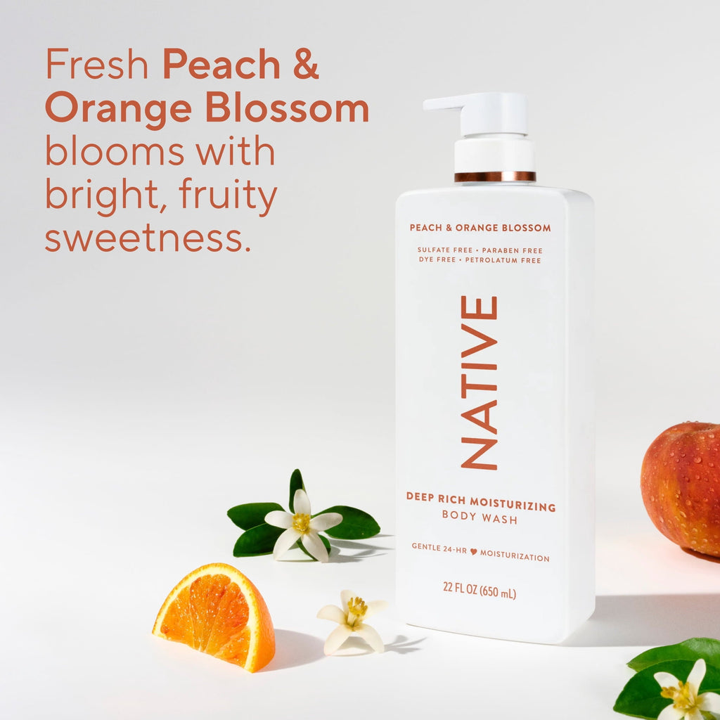 Moisturizing Body Wash Peach & Orange Blossom, 22oz