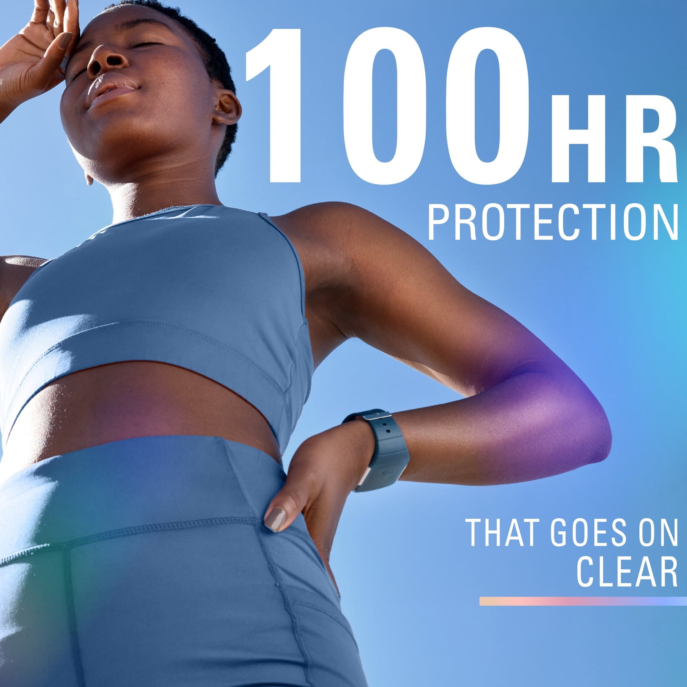 Clinical Antiperspirant Deodorant for Women, 100HR Sweat & Odor Protection, Pro-Hyaluronic Acid, Clear Gel, Clean Berry, 2.6 oz