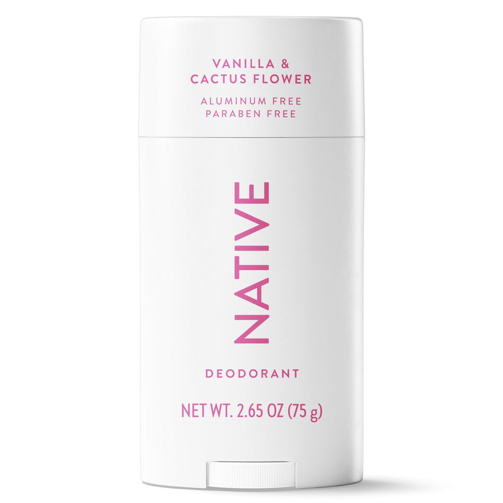Aluminum Free Deodorant For Women, 72 Hour Solid Deodorant Stick, Vanilla & Cactus Flower, 2.65oz