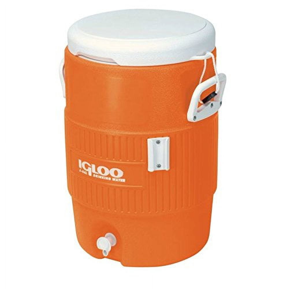 5-Gallon Heavy Duty Seat Top Water Container - Orange
