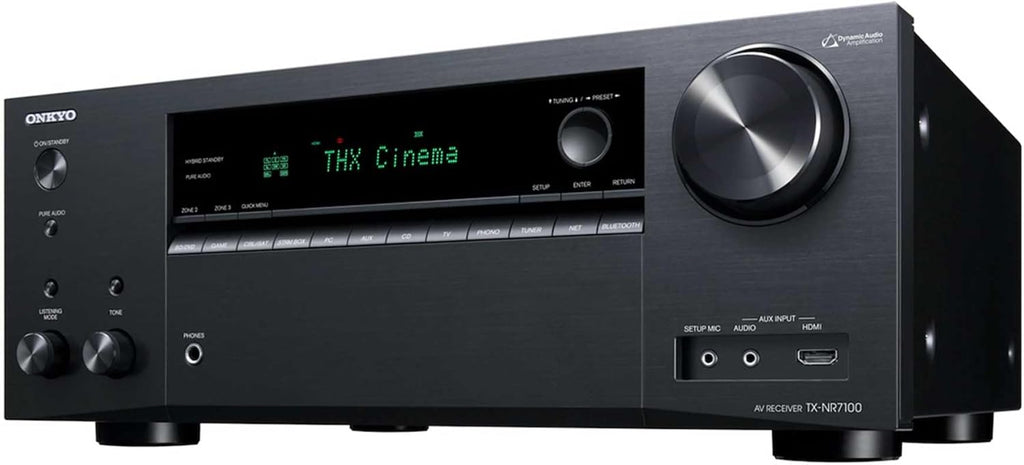 Onkyo TX-NR7100 9.2-Channel AV Receiver - 100 Watts Per Channel Dirac Live Out of Box Works with Sonos Certified THX Certified and More