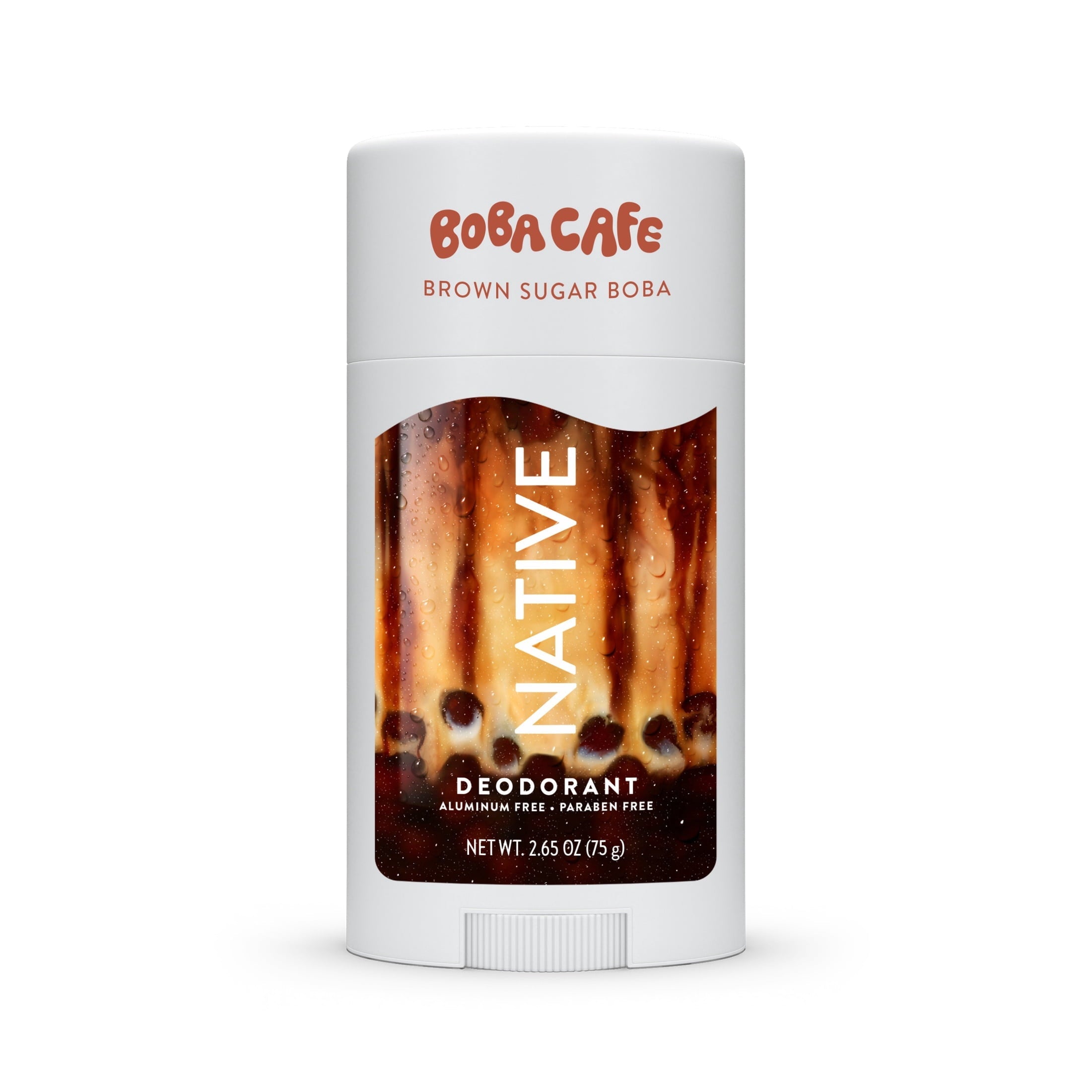 Aluminum Free Deodorant, Limited Edition Strawberry Matcha, 72 Hour Odor Protection, for Women and Men, Boba Café, 2.65oz