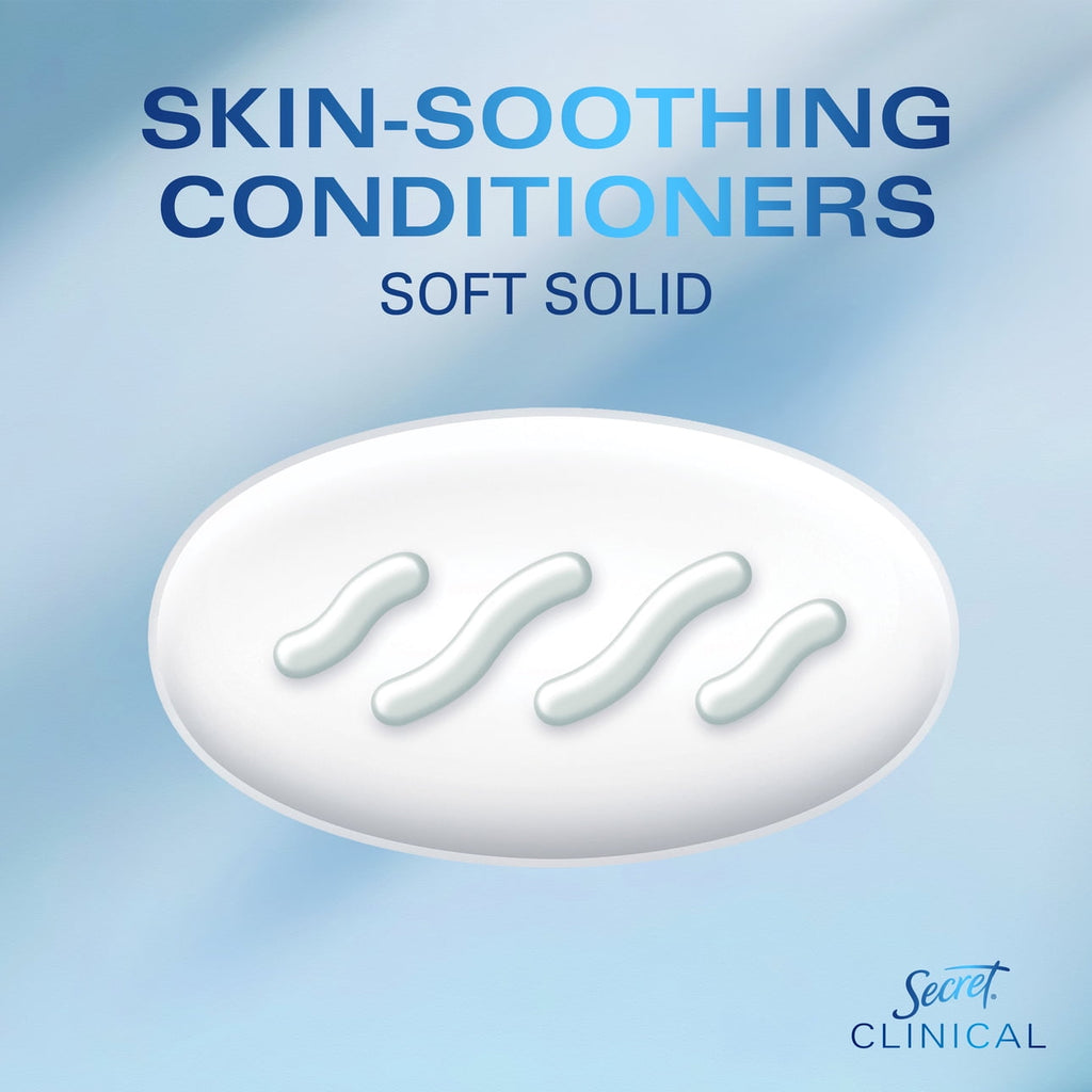 Clinical Soft Solid Antiperspirant Deodorant for Women, Light & Fresh, 1.6 oz