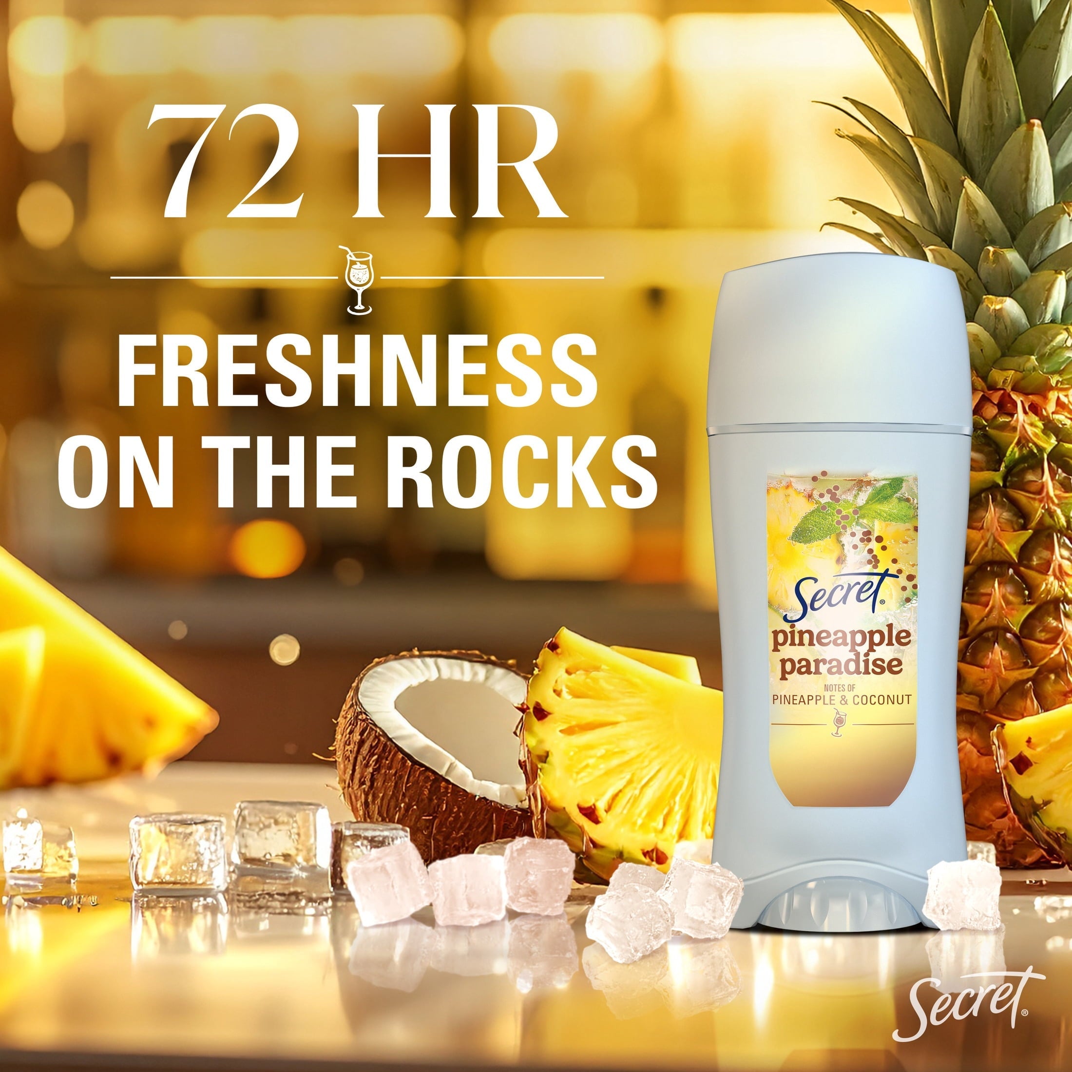 Fresh Clear Gel Antiperspirant and Deodorant for Women, Pineapple Paradise, 2.6 oz