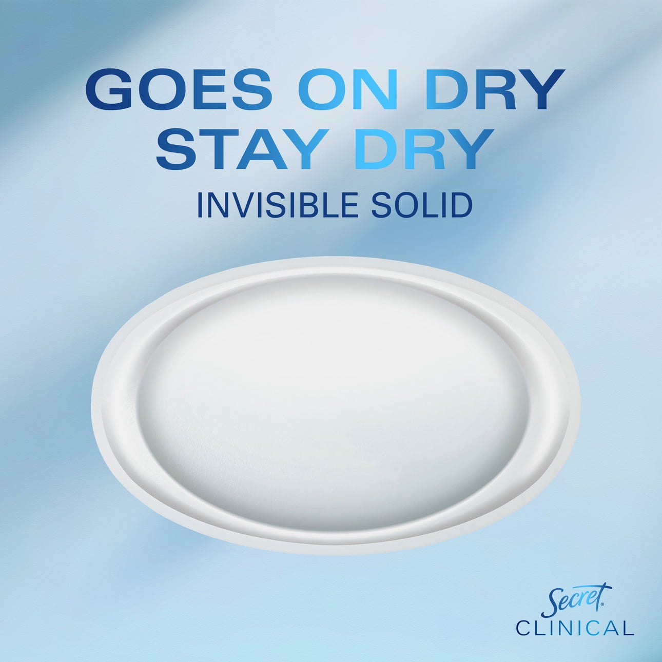 Clinical Invisible Solid Antiperspirant and Deodorant, Stress Response, 1.6 oz (2 Pack)