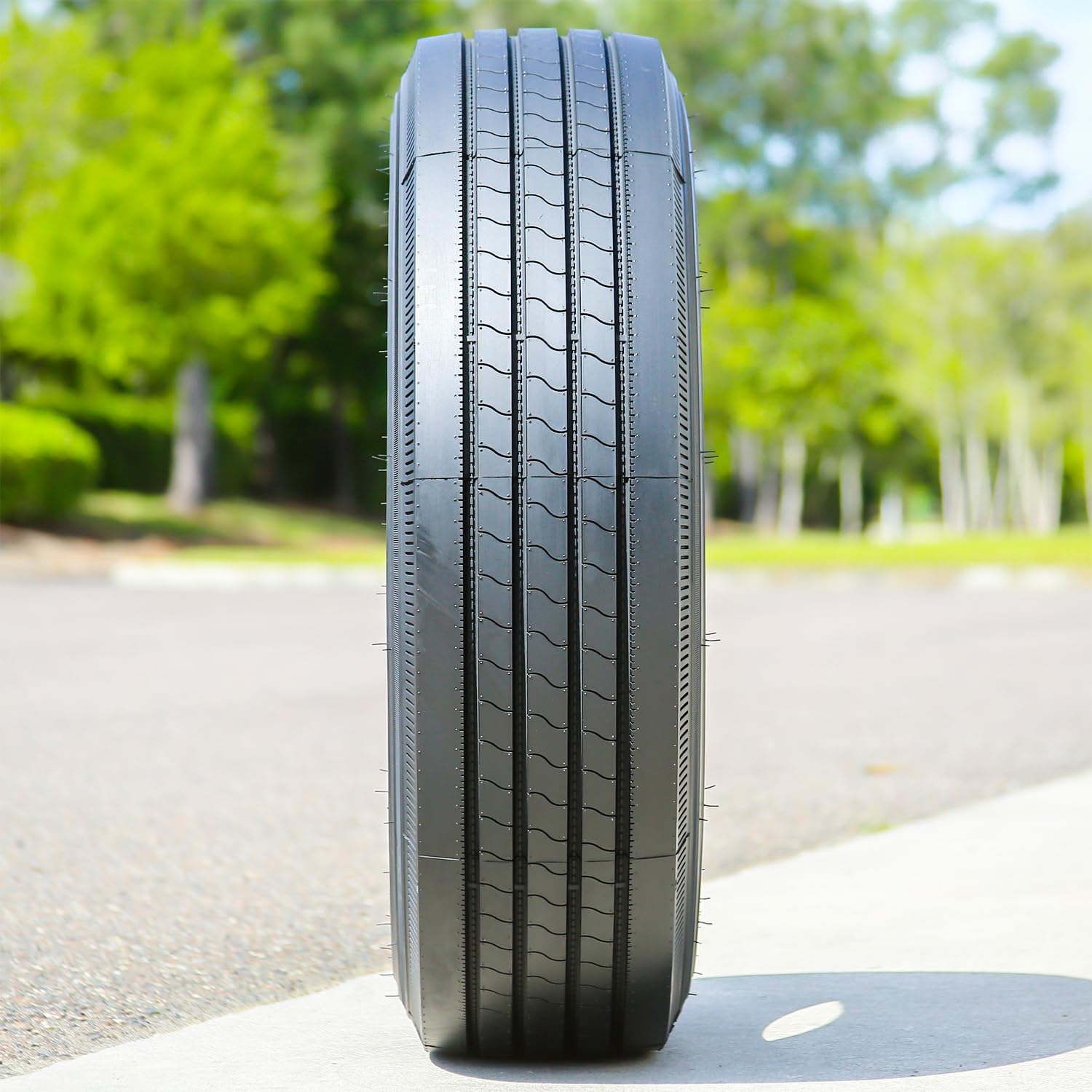 Set of 4 (FOUR) Transeagle ST Radial All Steel Heavy Duty Premium Trailer Radial Tires-ST225/75R15 225/75/15 225/75-15 123/119L Load Range G LRG 14-Ply BSW Black Side Wall