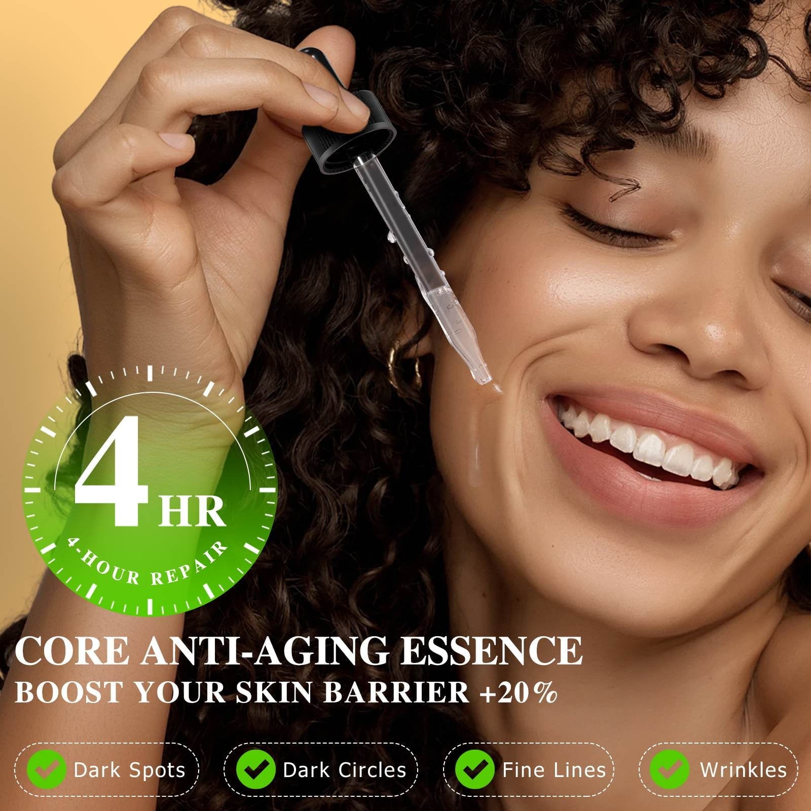 2Pack 20% Vitamin C Serum, Anti Aging Face Essence with Vitamin E, Ferulic Acid, Collagen, Firm Skin - Hydration - Antioxidant - Even Tone