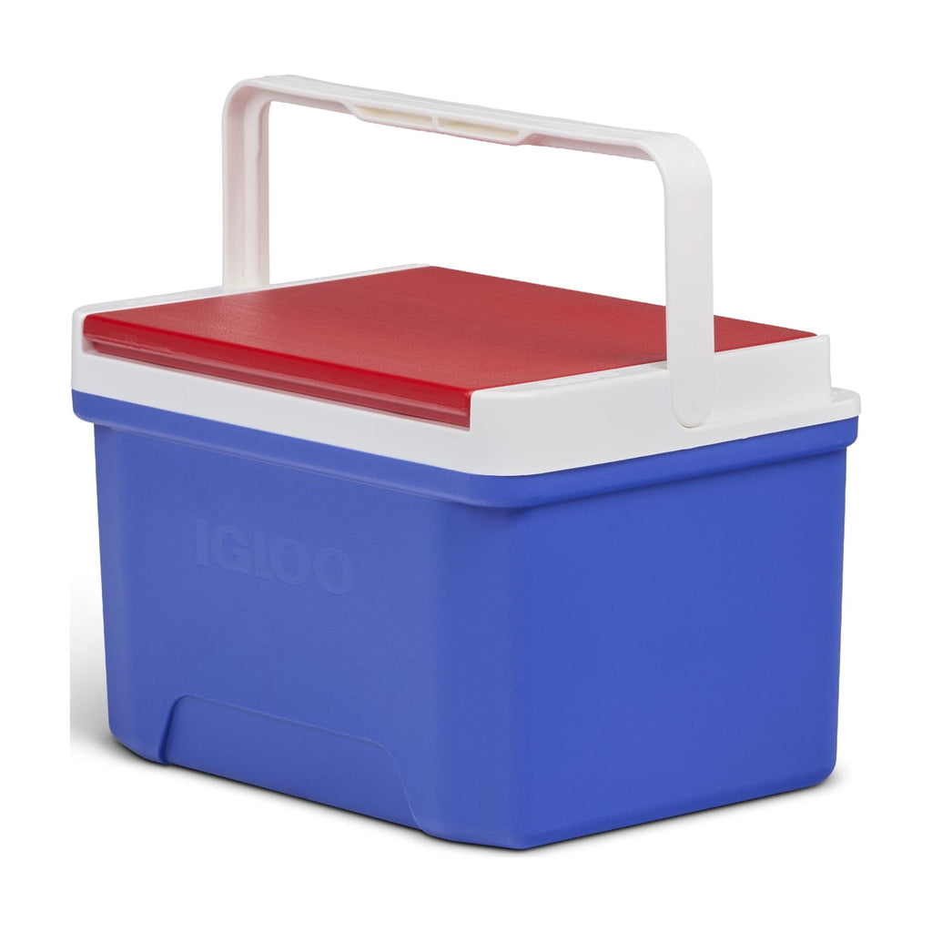 9 QT Laguna Ice Chest Cooler, Blue Red and White
