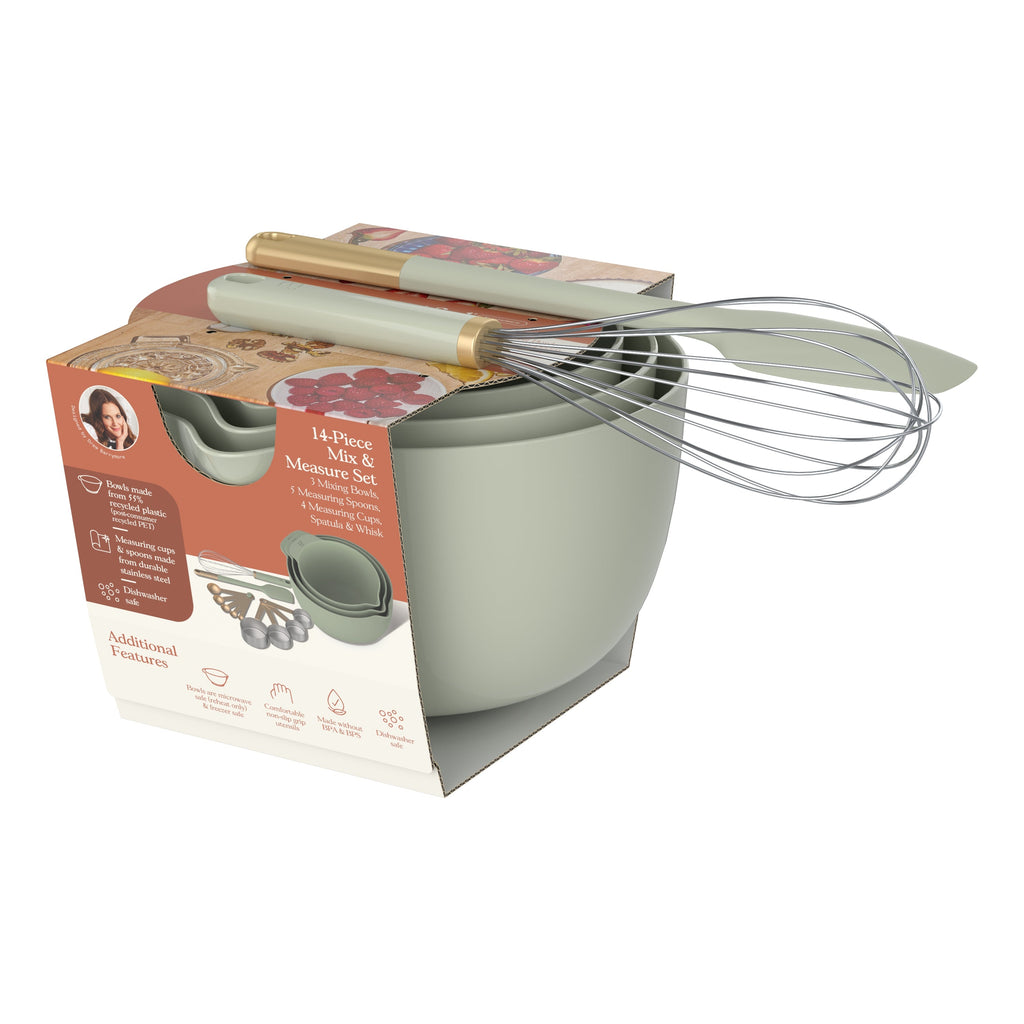 14-Piece Mix & Measure Set, Porcini Taupe by Drew Barrymore
