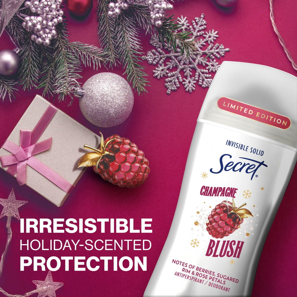 Fresh Invisible Solid Antiperspirant and Deodorant for Women, Champagne Blush 2.6 oz