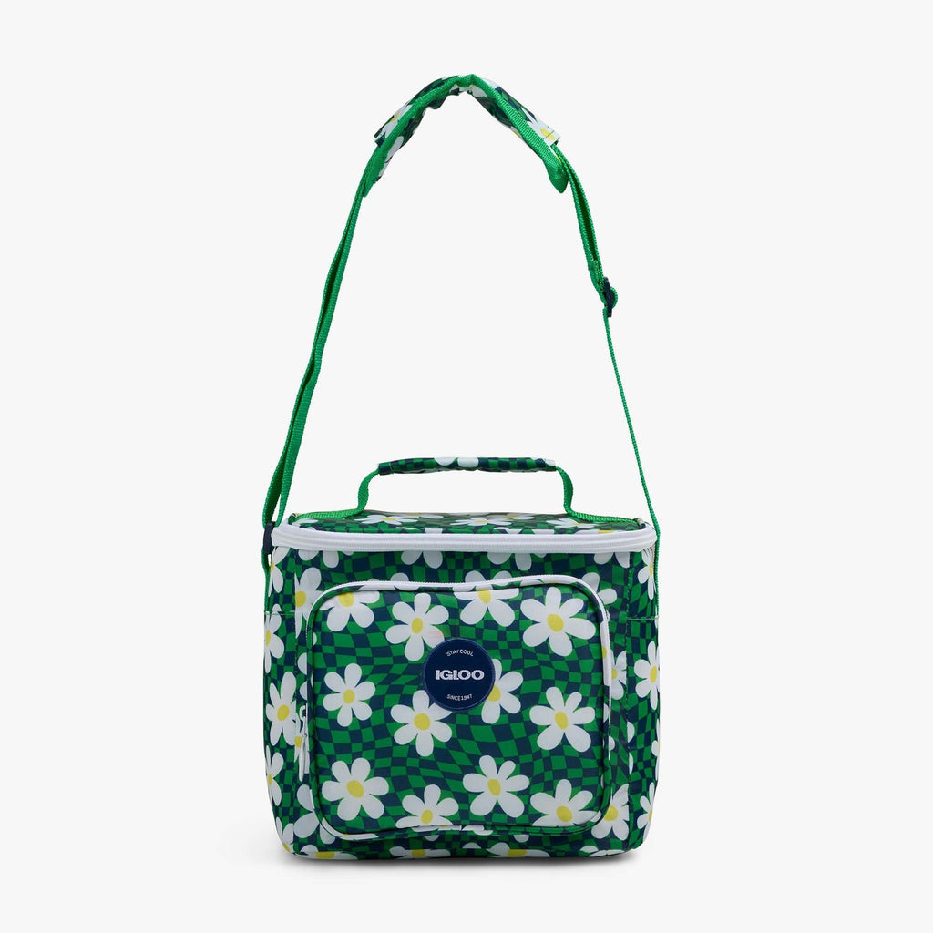 Igloo 9 can Retro Square Lunch Cooler Bag, Lilac Breeze and Light Blue