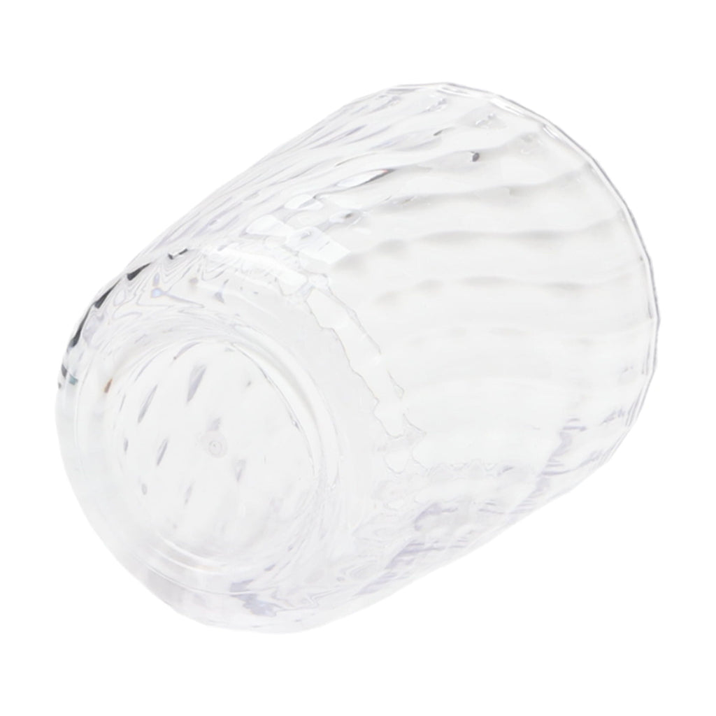 14-Ounce Acrylic Short Embossed Swirl Tumbler, Clear