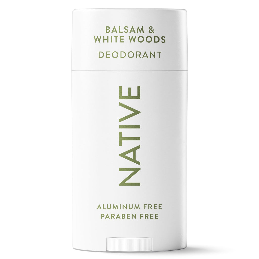 Aluminum Free Deodorant For Men, 72 Hour Solid Deodorant Stick, Balsam & White Woods, 2.65oz