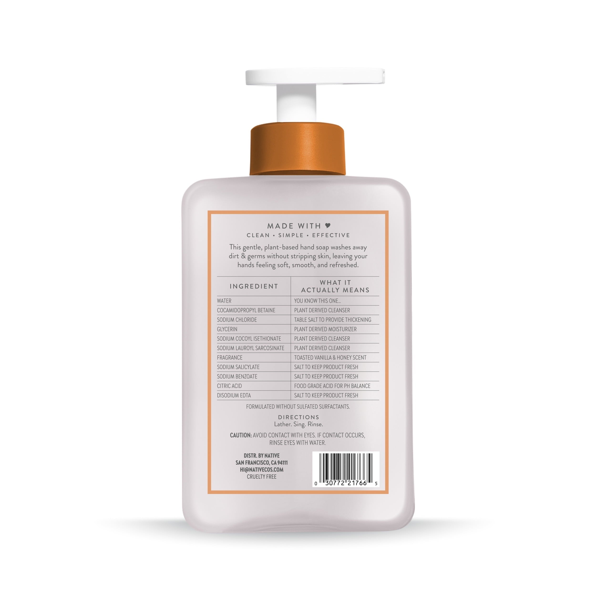 Liquid Hand Soap, Limited Edition Strawberry Matcha, Sulfate Free Hand Soap, Boba Café, 13 fl oz