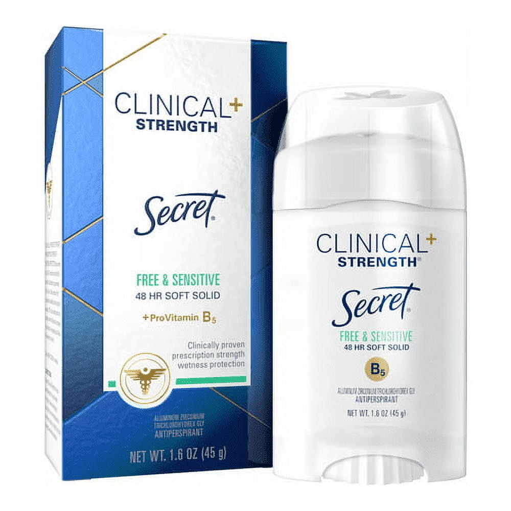 Clinical Strength Invisible Solid Sensitive Antiperspirant & Deodorant, Unscented 1.60 oz (Pack of 4)