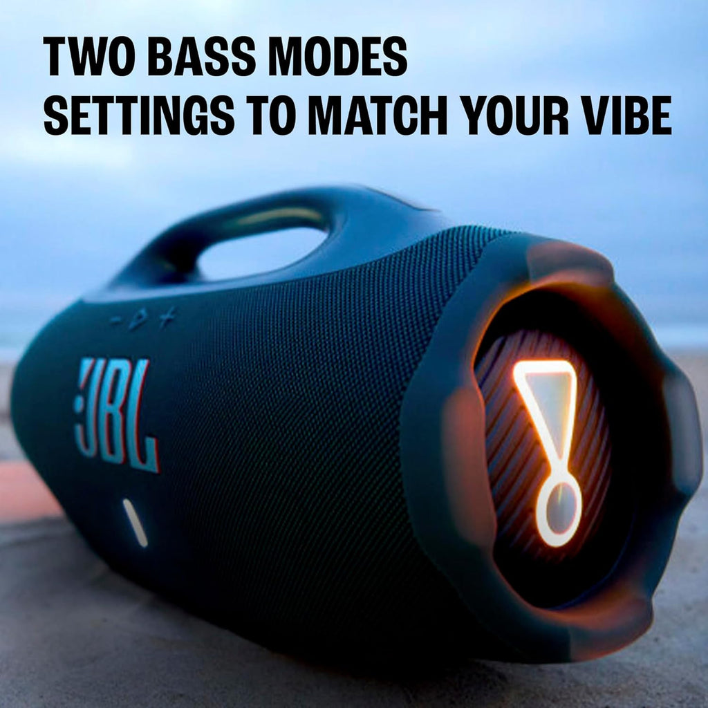 JBL Boombox 4 - Most Powerful Portable Waterproof Speaker with Massive Pro Sound Up to 34 Hours of Playtime & Multi-Speaker Connection by Auracast™ (Black)