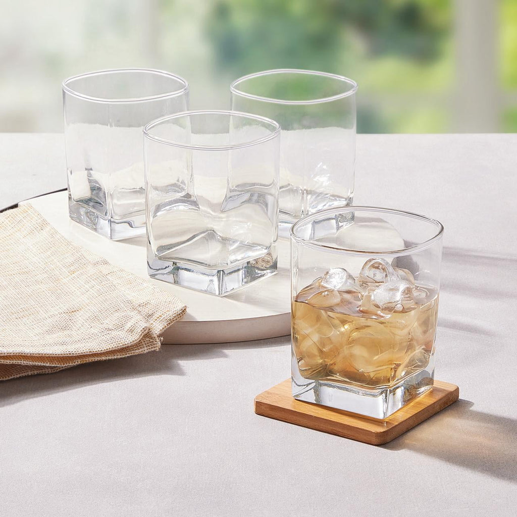 Better Homes & Gardens Clear Glass Drinkware Set, 12.17 oz, 4-Piece