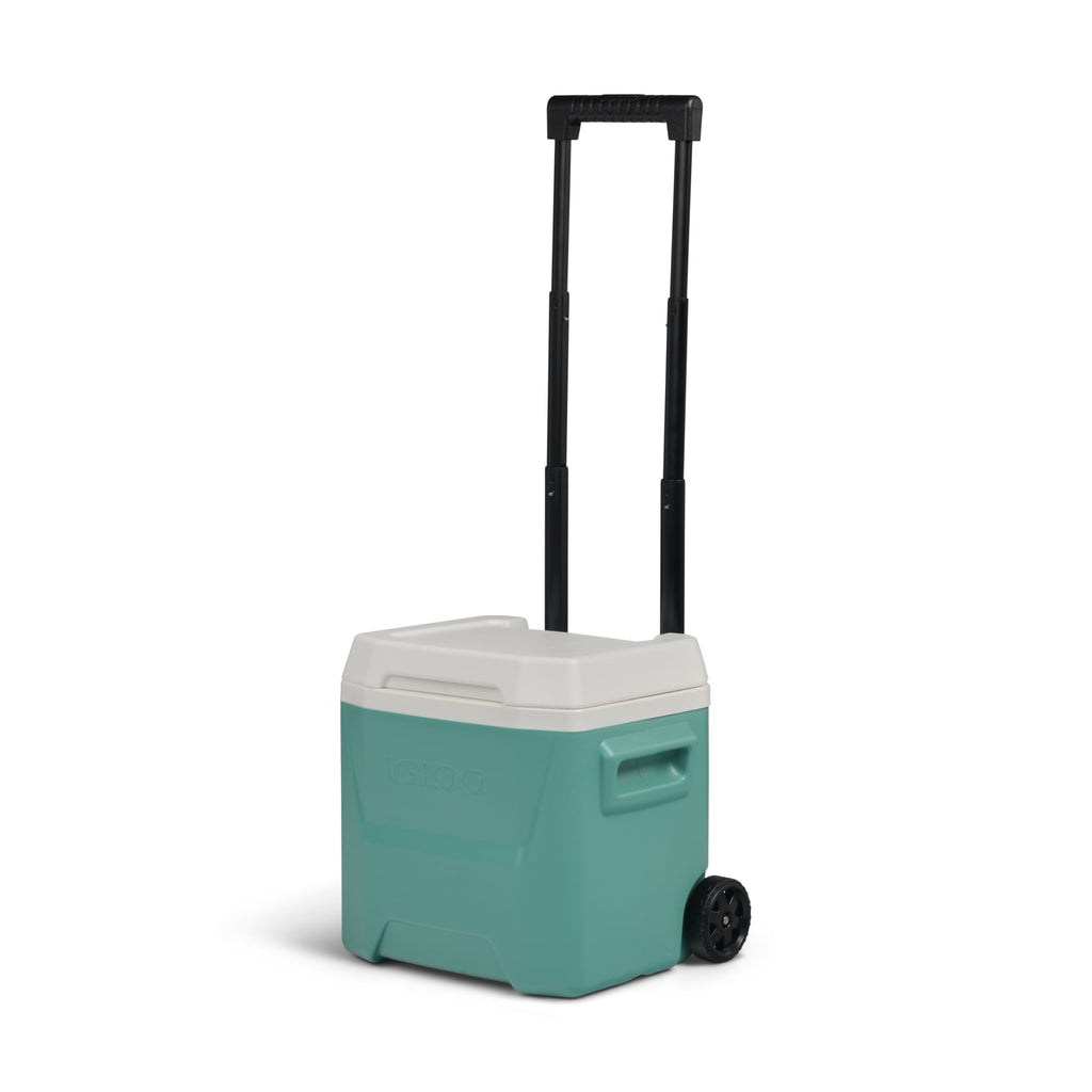 16 QT Laguna Hard Sided Ice Chest Cooler with Wheels, Aqua Blue