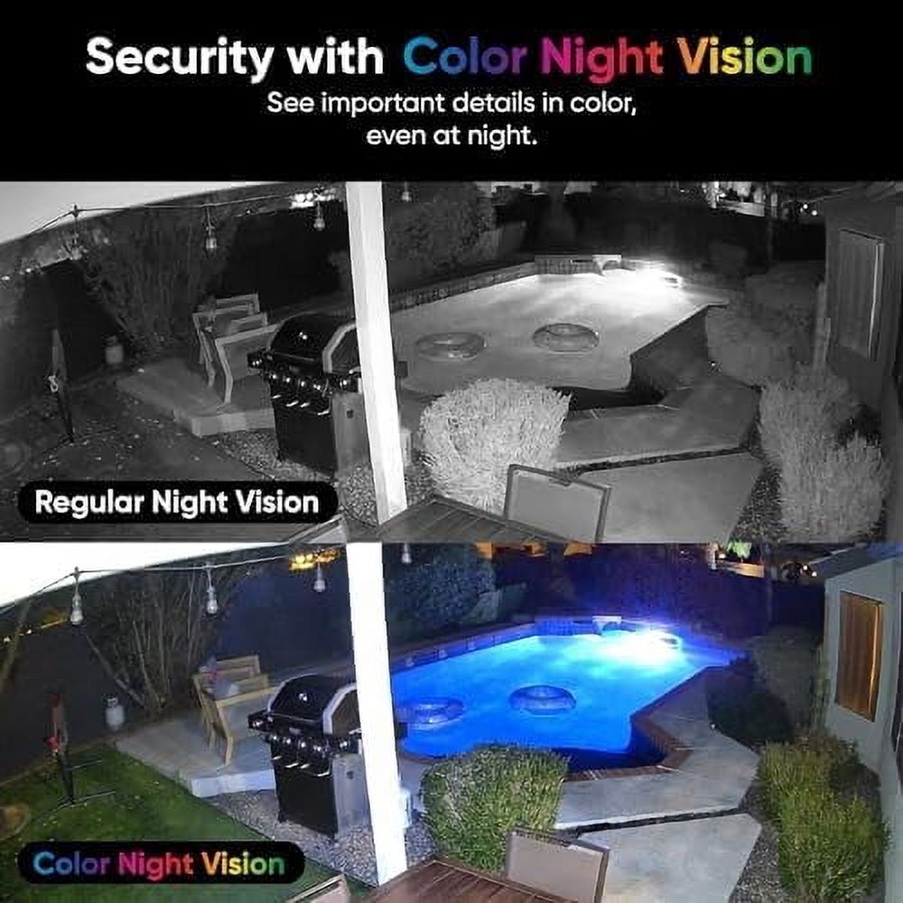 Cam v4 2K HD Wi-Fi Smart Home Security Camera Indoor/Outdoor Pet/Baby Monitor Motion Activated