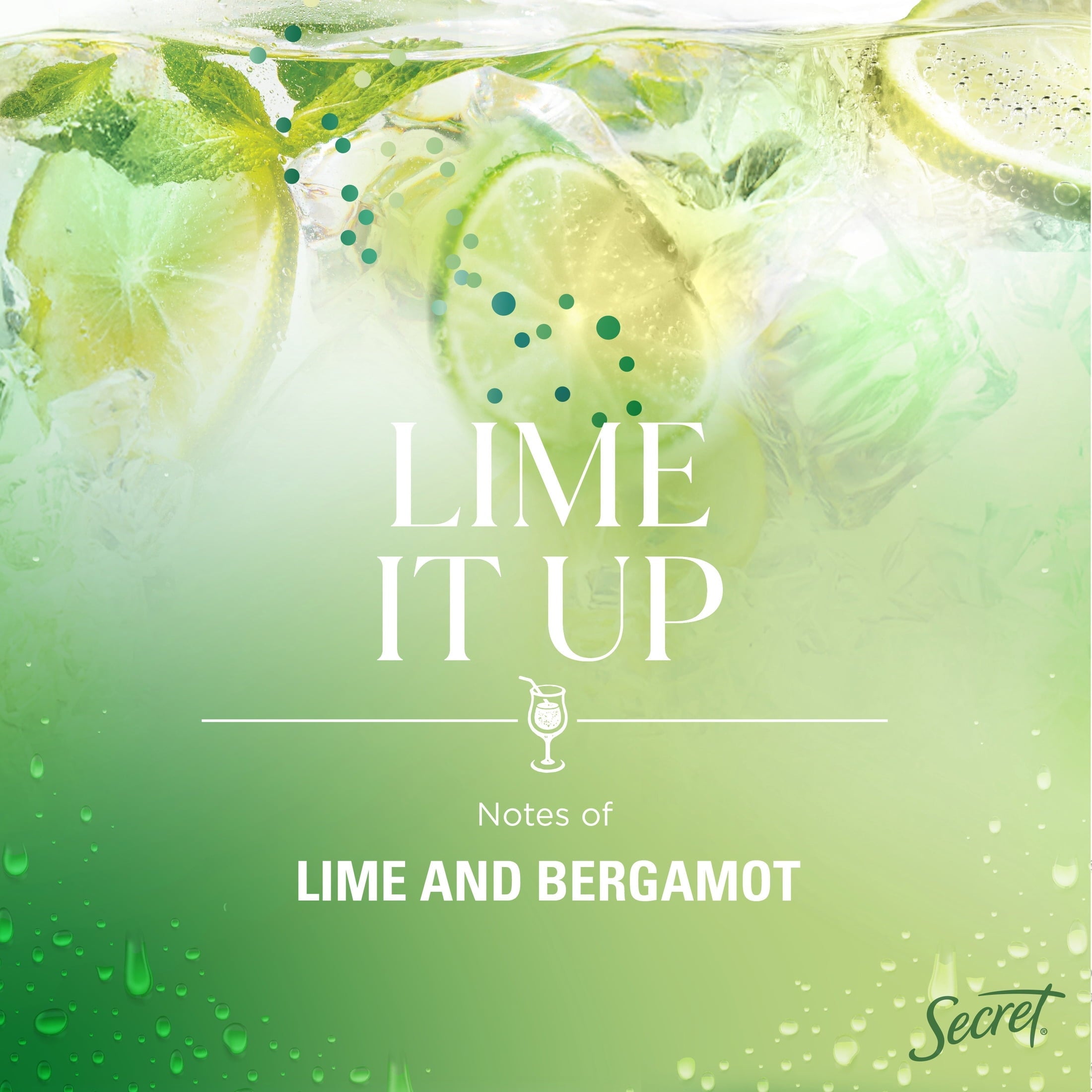 Fresh Invisible Solid Antiperspirant & Deodorant for Women, Lime It Up, 2.6oz