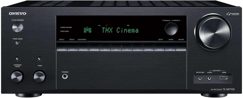 Onkyo TX-NR7100 9.2-Channel AV Receiver - 100 Watts Per Channel Dirac Live Out of Box Works with Sonos Certified THX Certified and More
