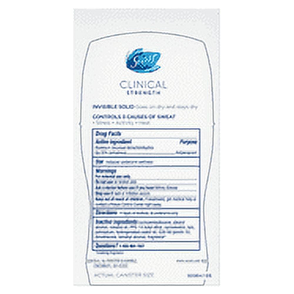 Clinical Strength Invisible Solid Sensitive Antiperspirant & Deodorant, Unscented 1.60 oz (Pack of 4)
