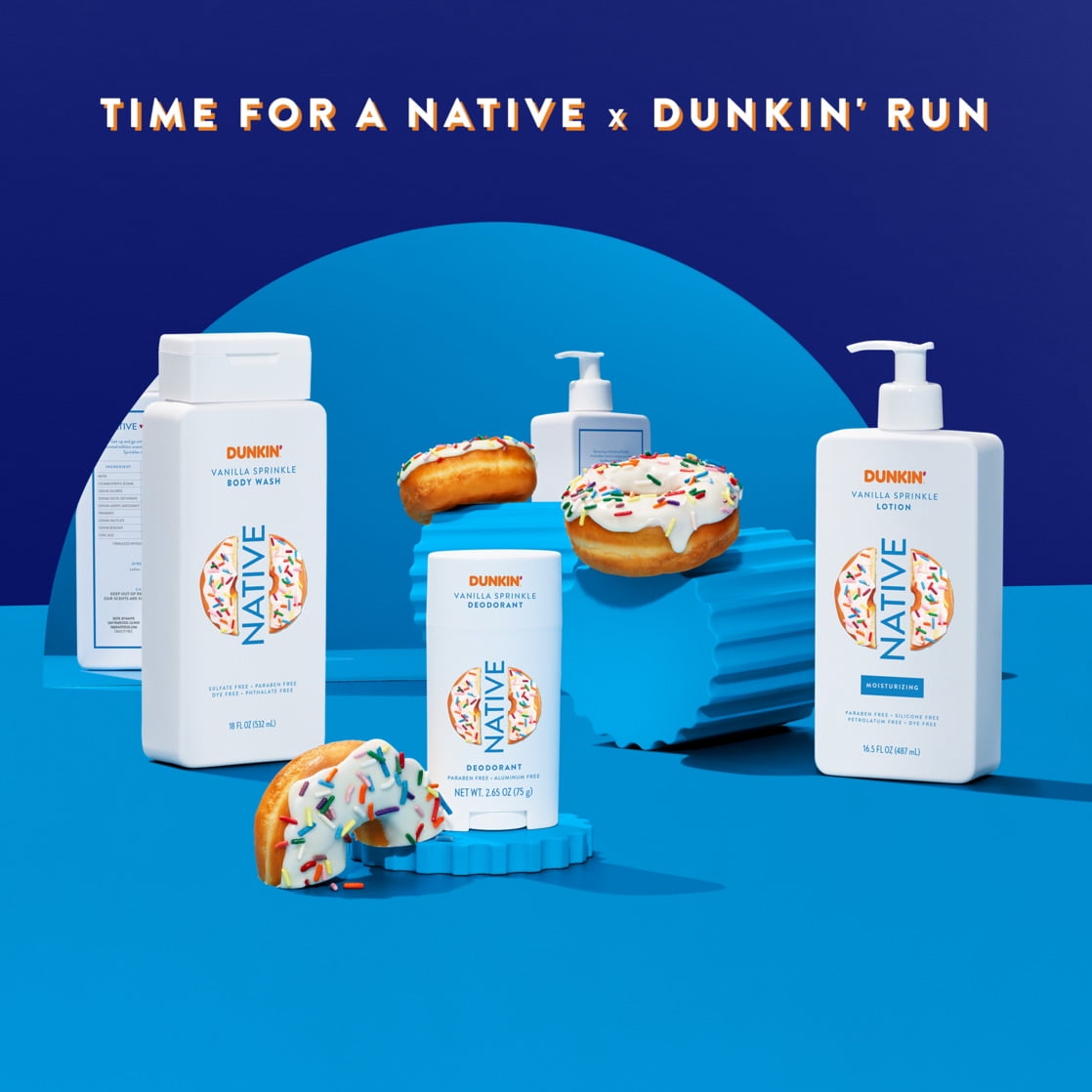 Dunkin' Body Wash for Women and Men, Vanilla Sprinkle, 18 oz