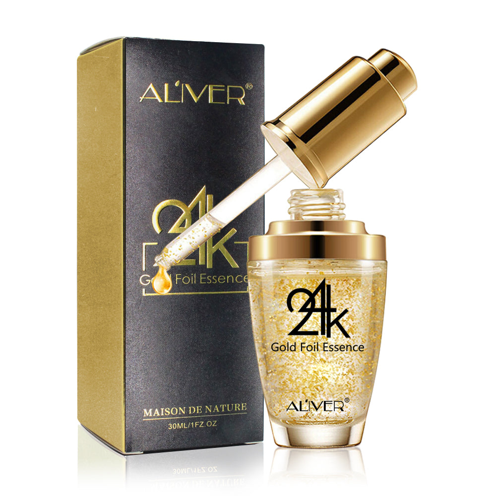 60ml 24K Gold Face Serum with Hyaluronic Acid for and Night Wrinkle Removal Facial Moisturizer Firming Lifting Skin Essence