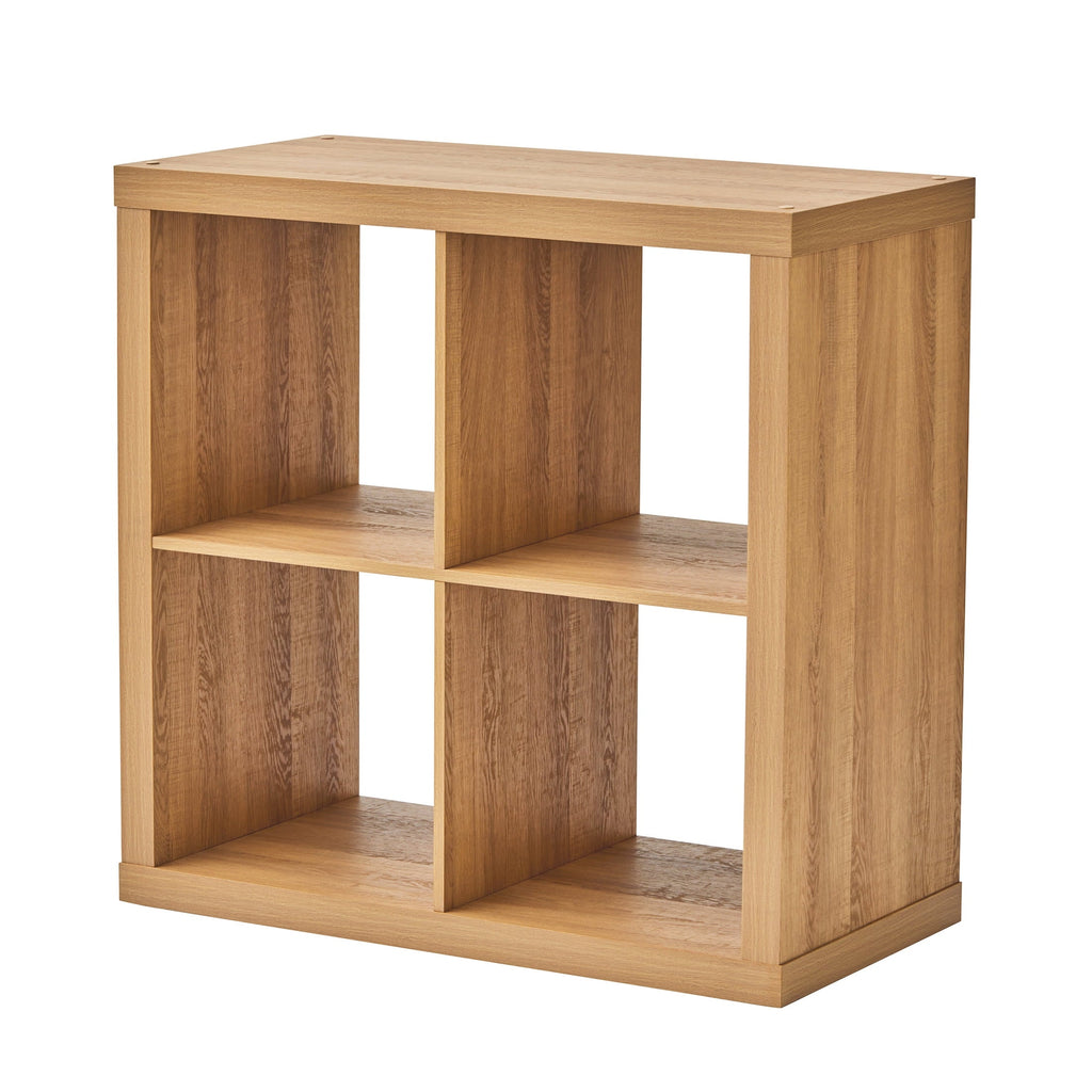 Better Homes & Gardens 4 Cube Storage Organizer, White Texture
