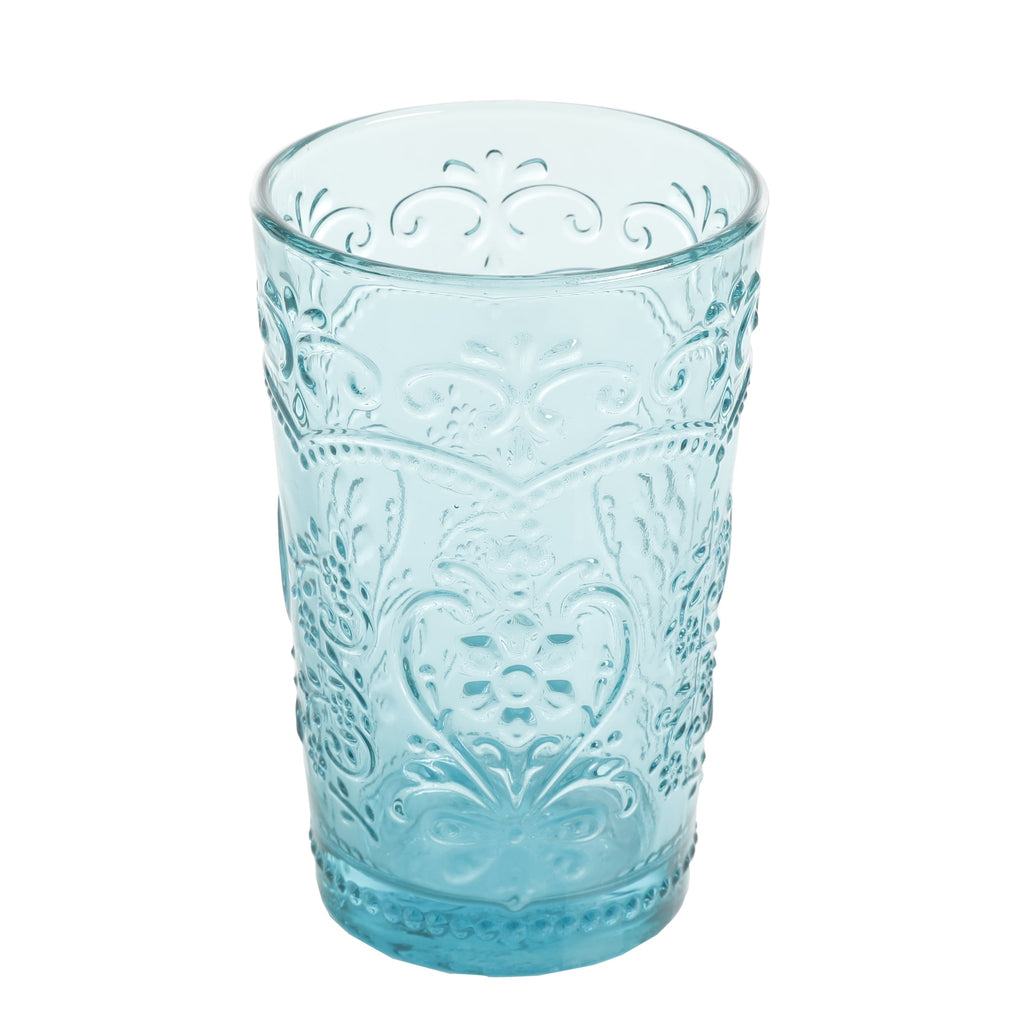 Amelia Pink 15.22-Ounce Glass Tumblers, Set of 4