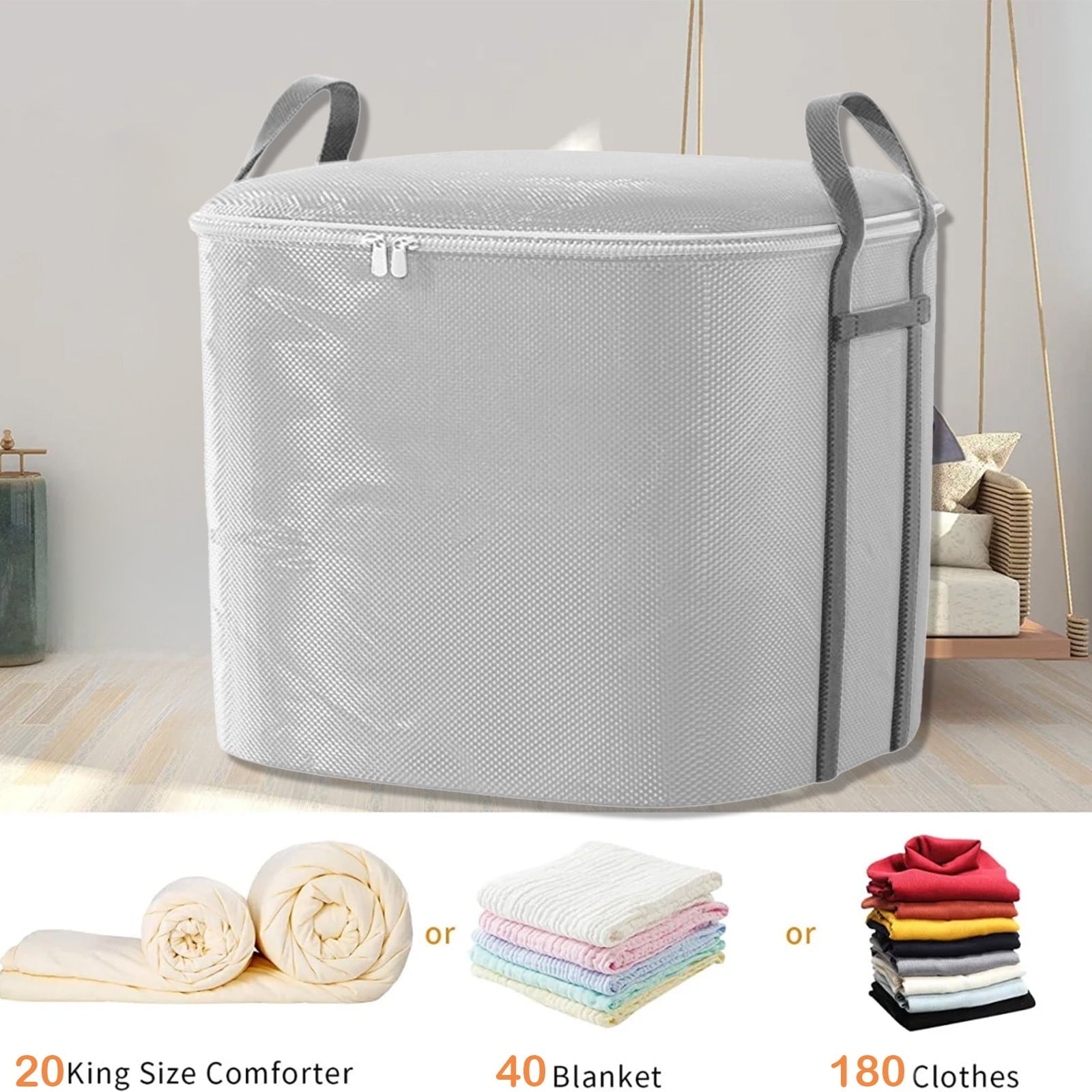 350L Capacity Storage Bins with Lids