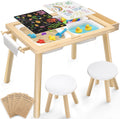 Easyego Sensory Table & Chair Set – Multifunctional Sand & Water Table with Double-Sided Lid, Paper Roll, Storage Box, Transparent & Game Board, and Foldable Bins for Kids' Indoor & Outdoor Play